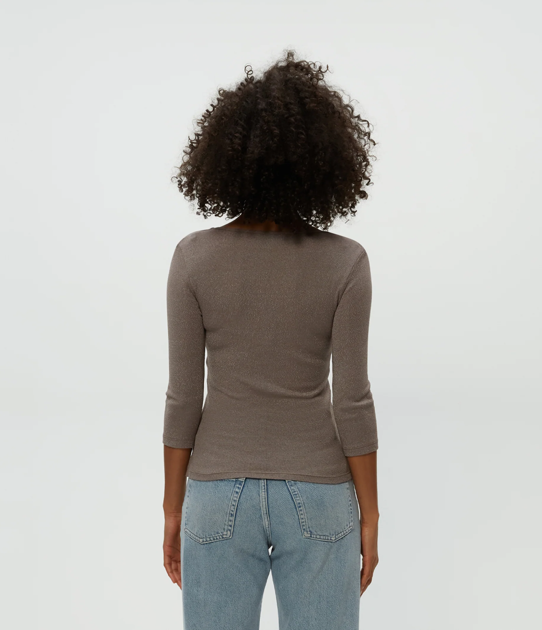 Angelina Shine V-Neck Tee - Image 12