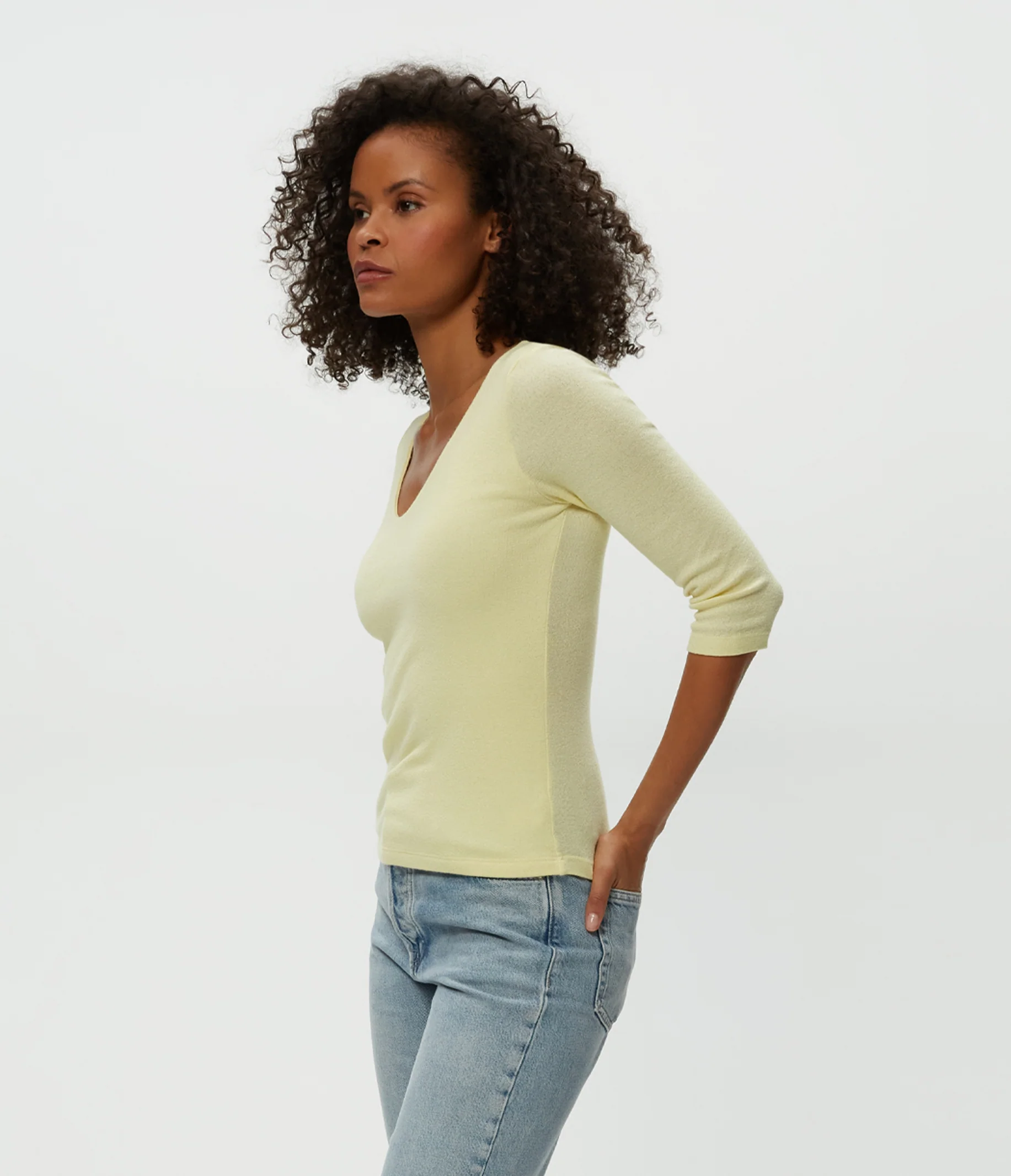 Angelina Shine V-Neck Tee - Image 19