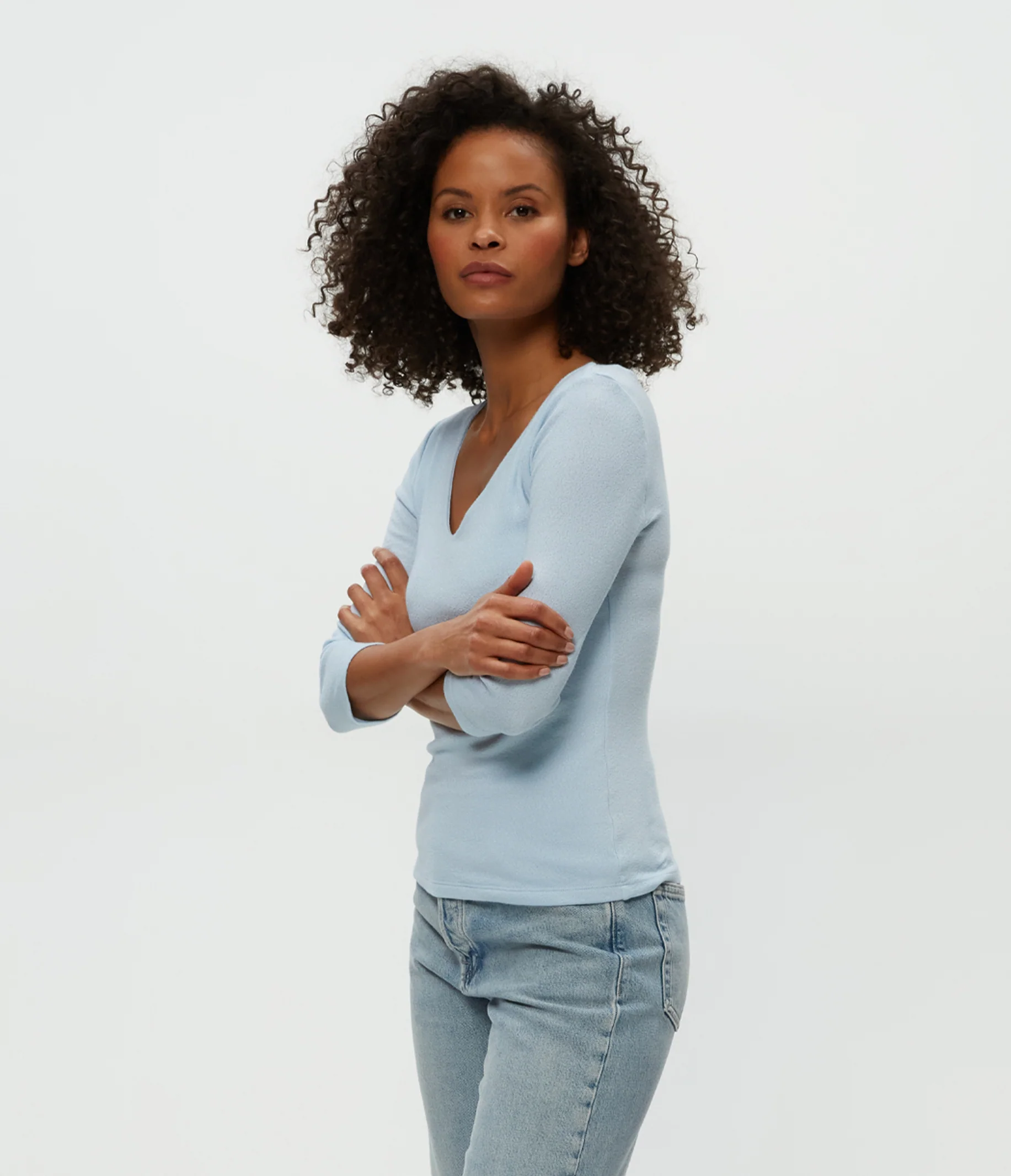 Angelina Shine V-Neck Tee - Image 27