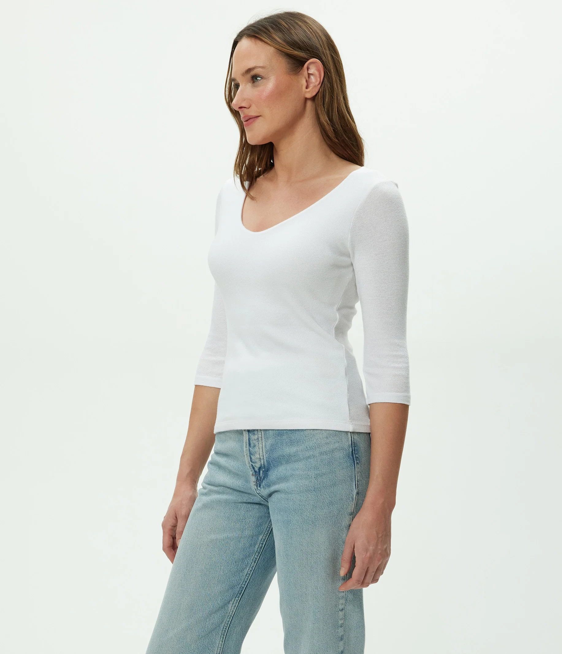 Angelina Shine V-Neck Tee - Image 3