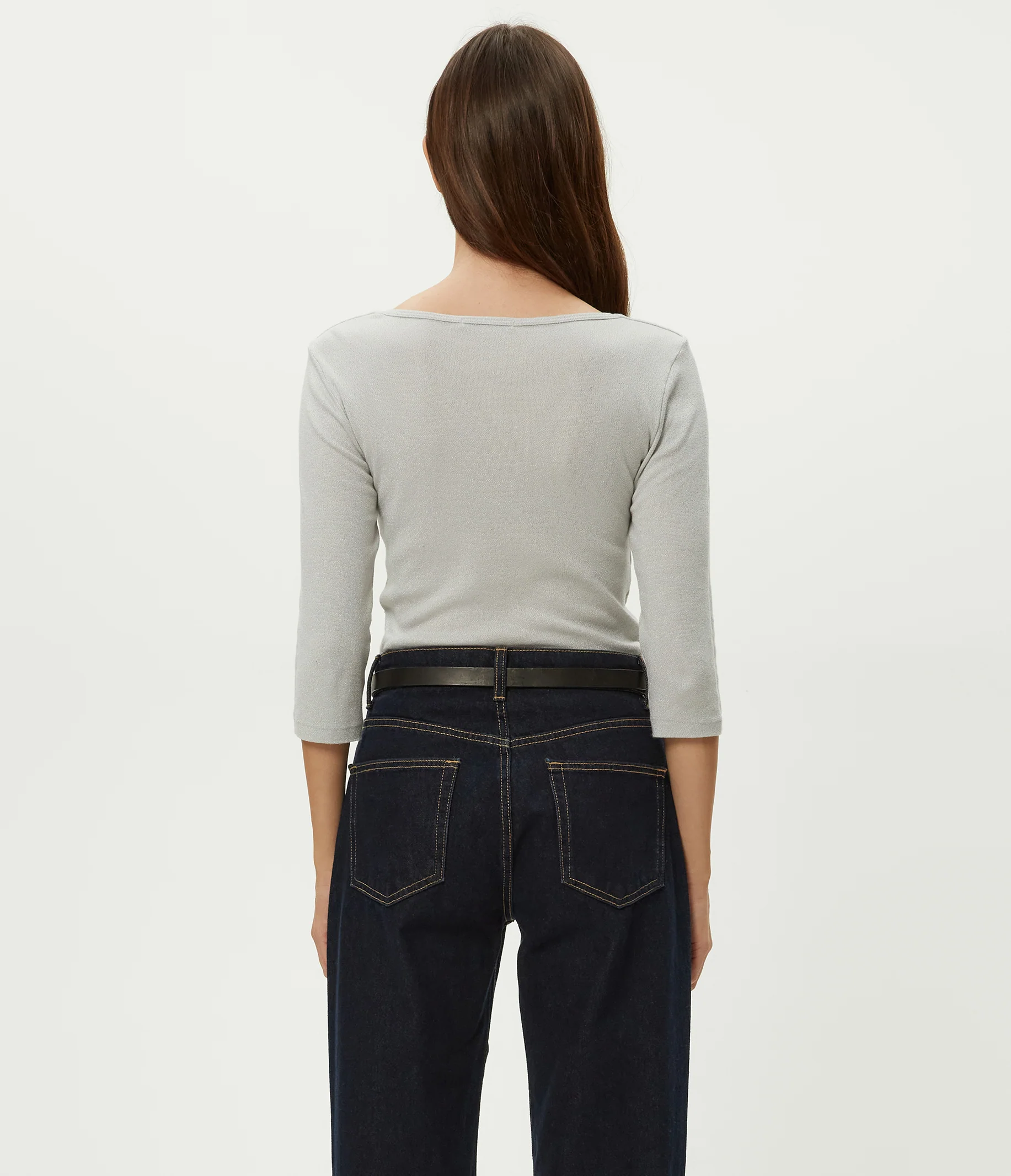 Angelina Shine V-Neck Tee - Image 44