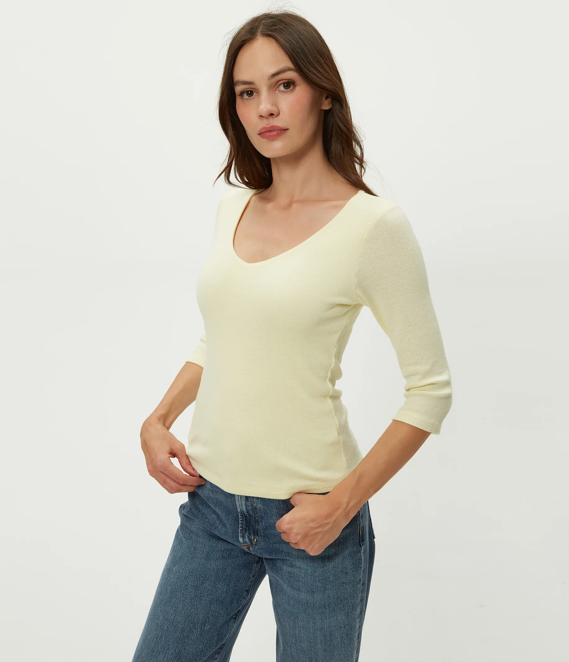 Angelina Shine V-Neck Tee - Image 53