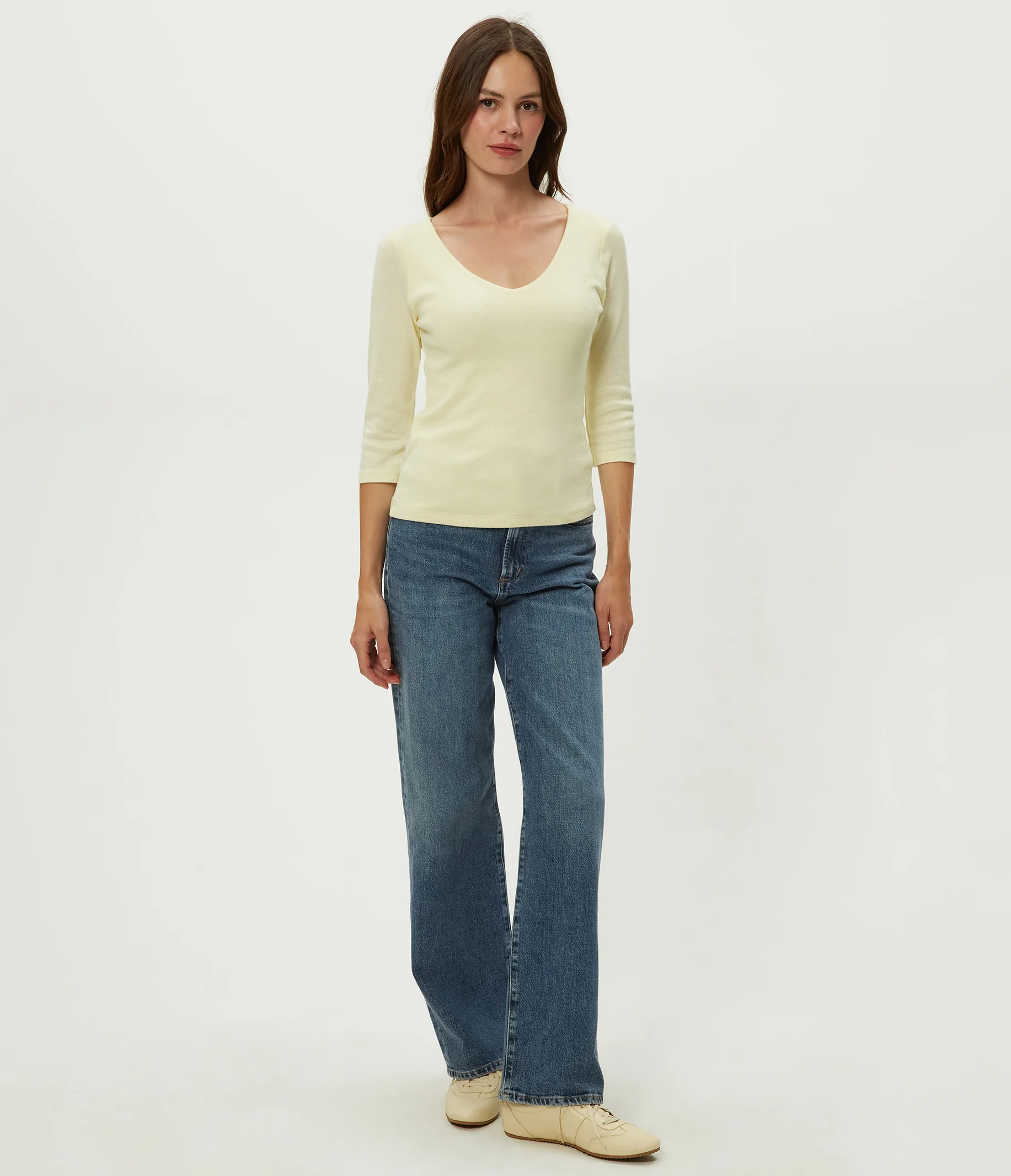 Angelina Shine V-Neck Tee - Image 54