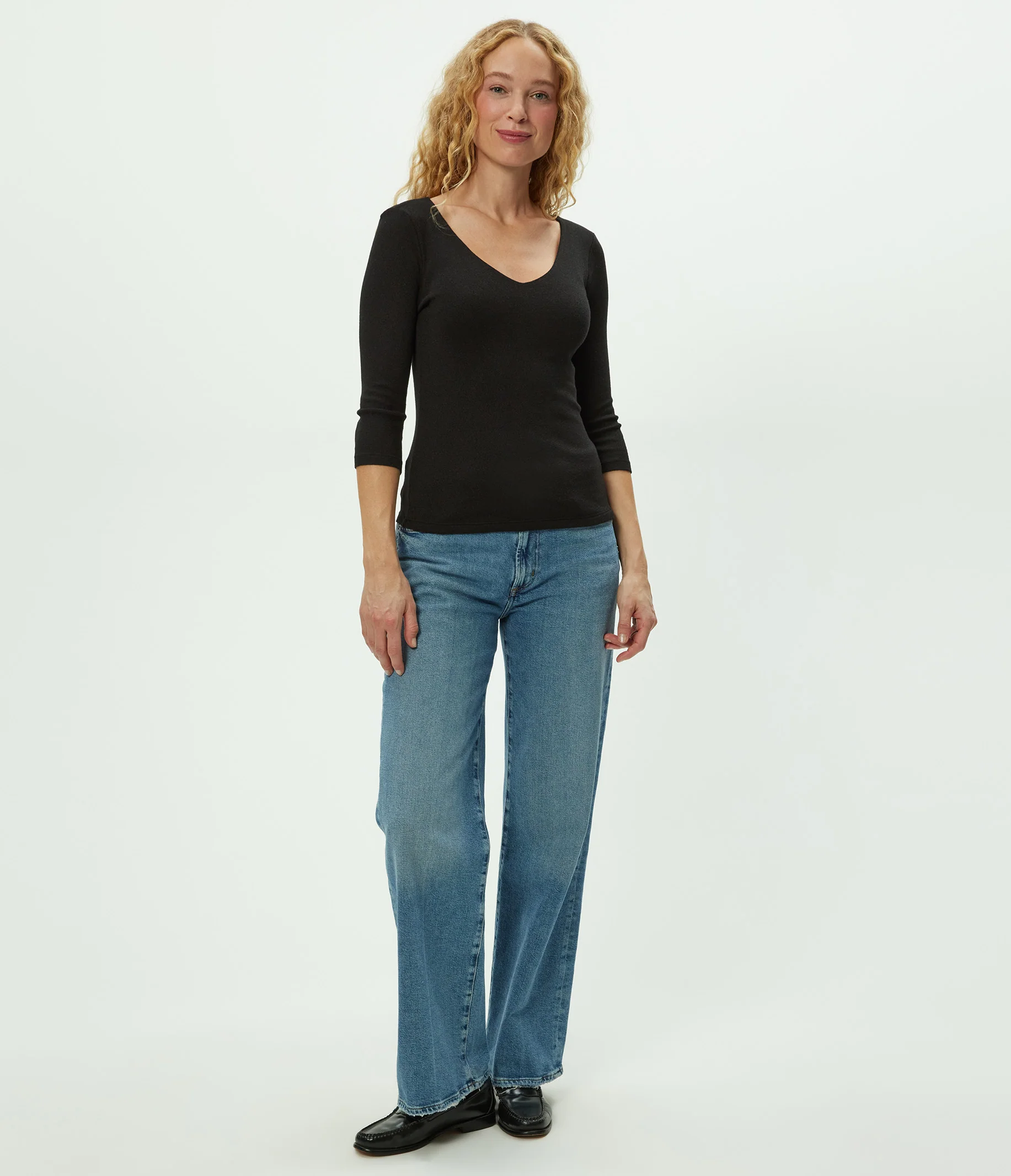 Angelina Shine V-Neck Tee - Image 58