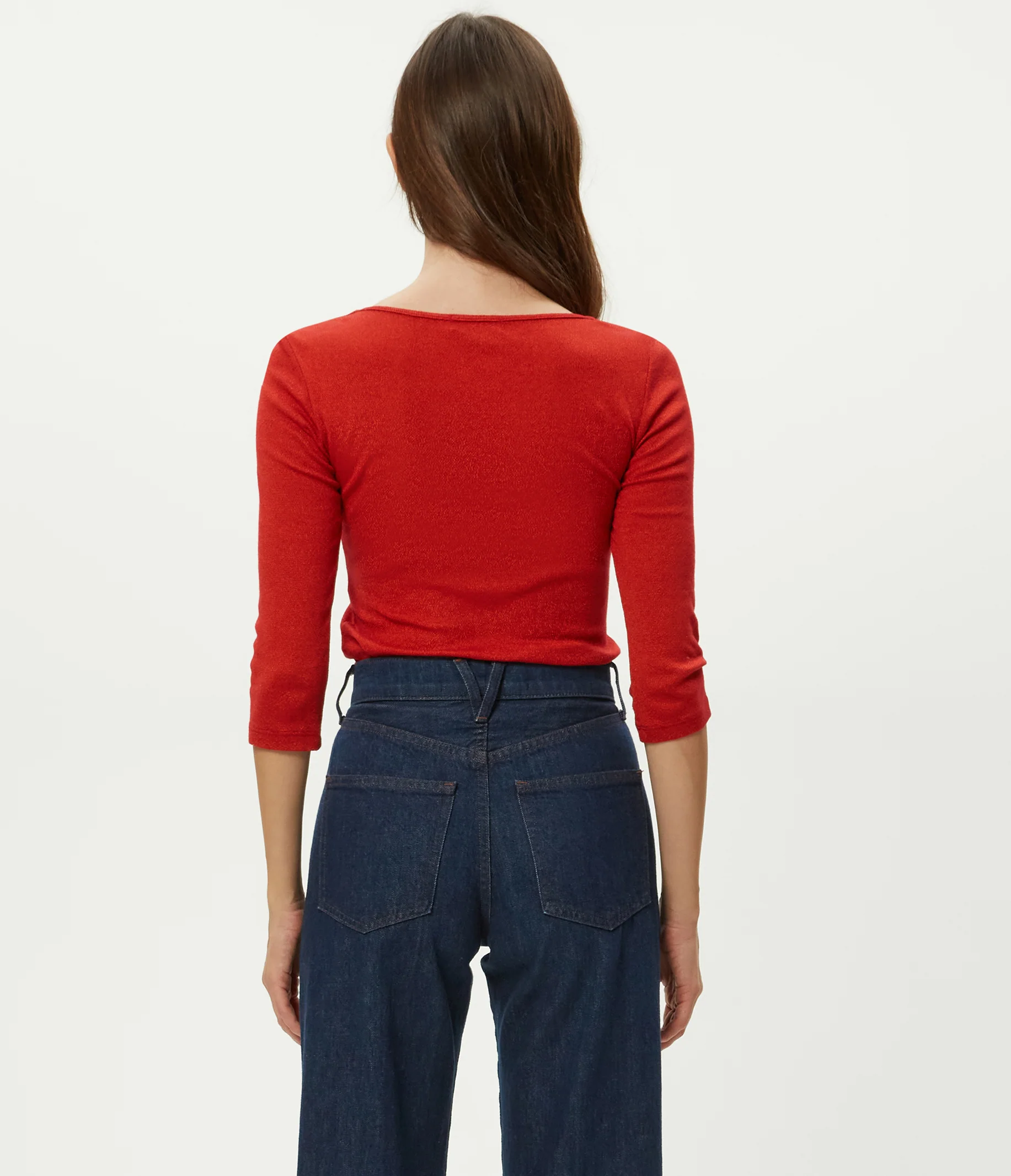 Angelina Shine V-Neck Tee - Image 8