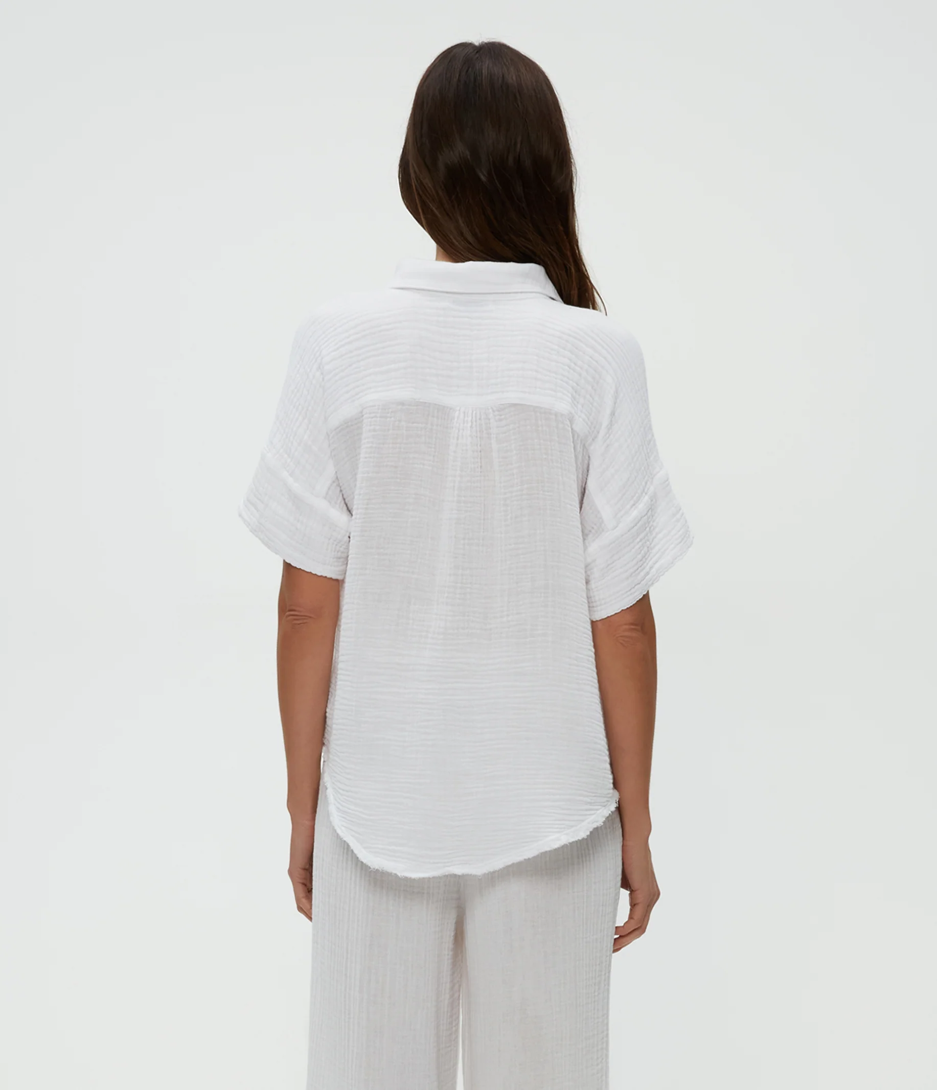 Bailey Gauze Button Down Shirt - Image 12
