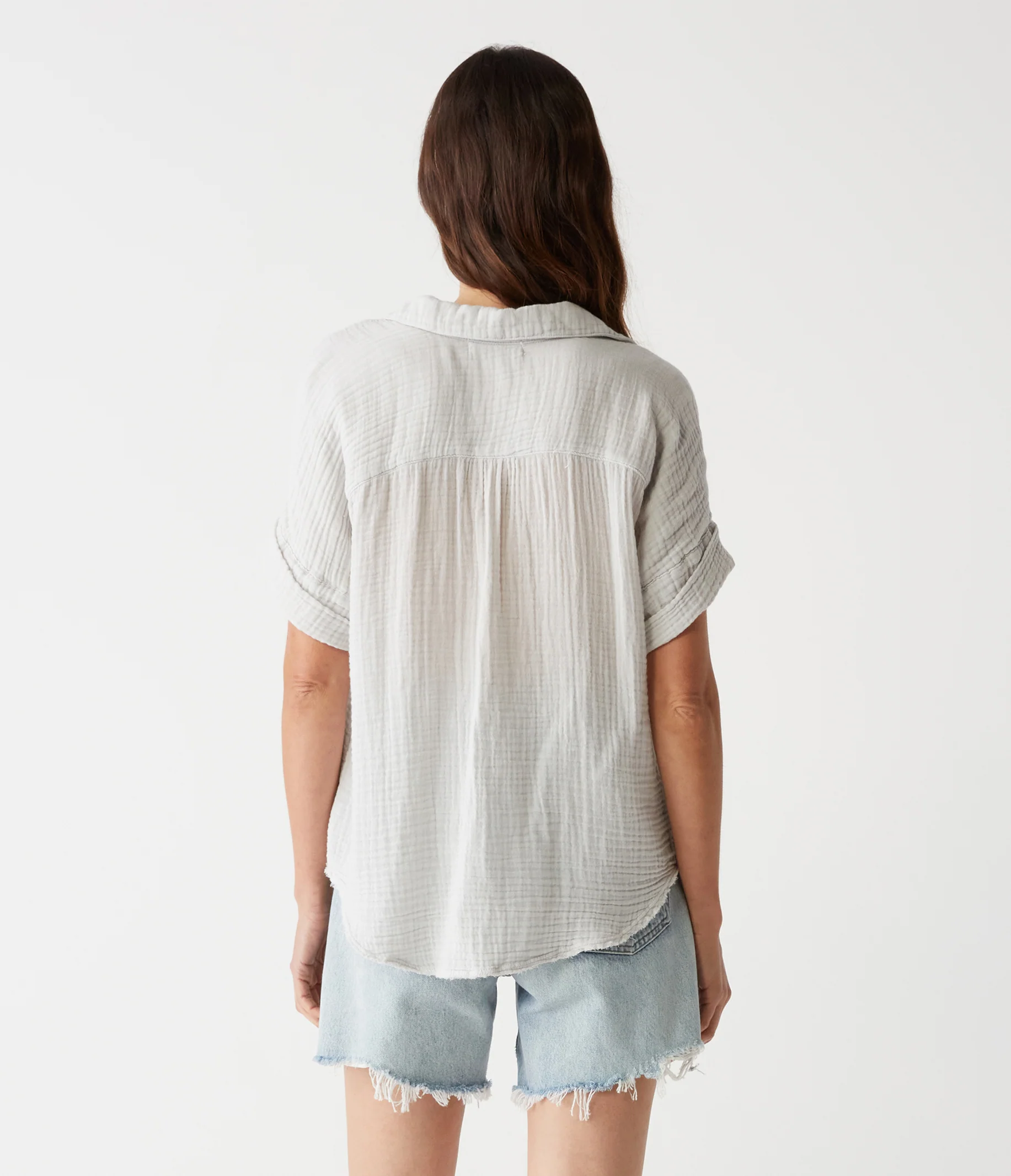 Bailey Gauze Button Down Shirt - Image 123