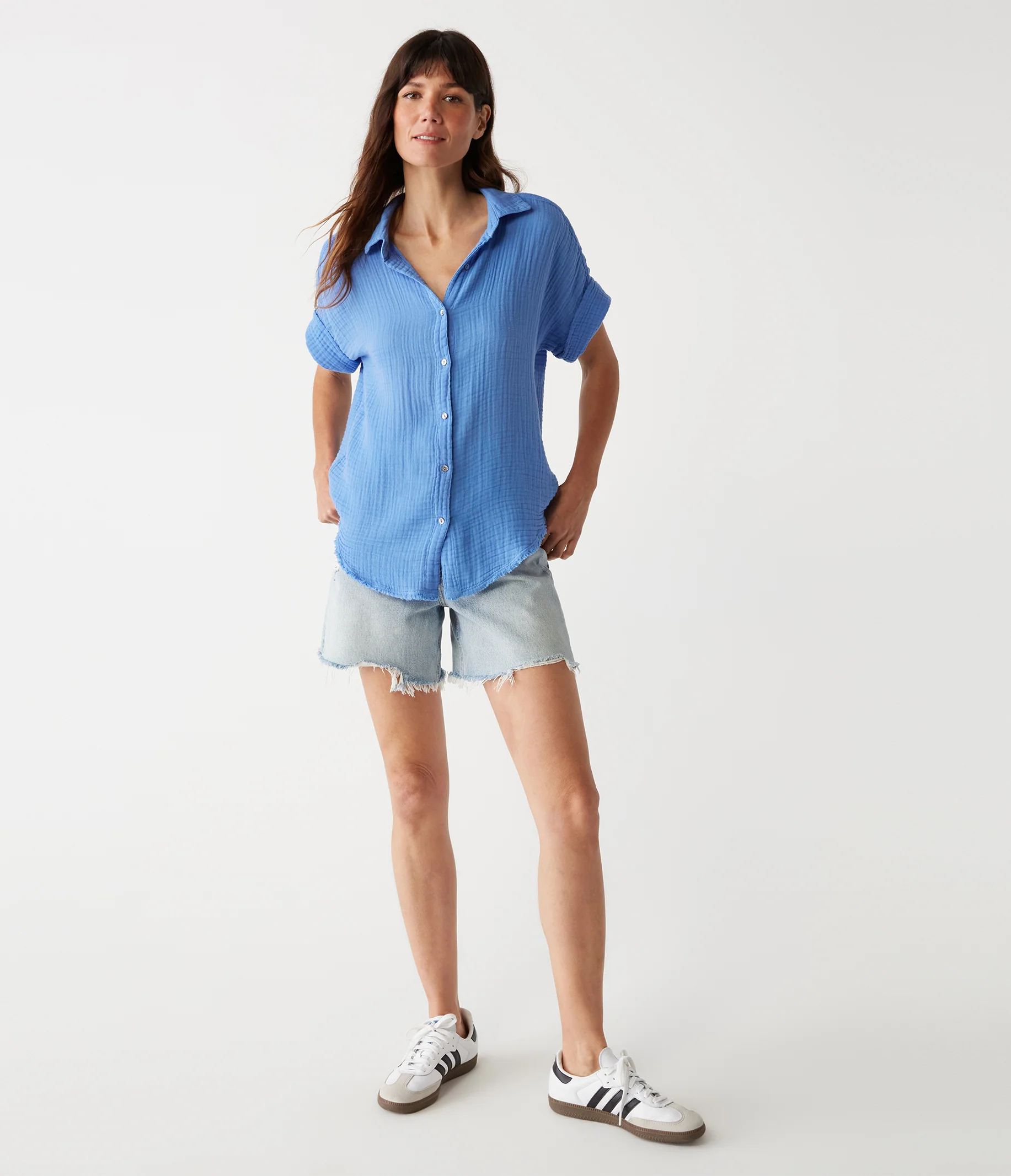 Bailey Gauze Button Down Shirt - Image 125