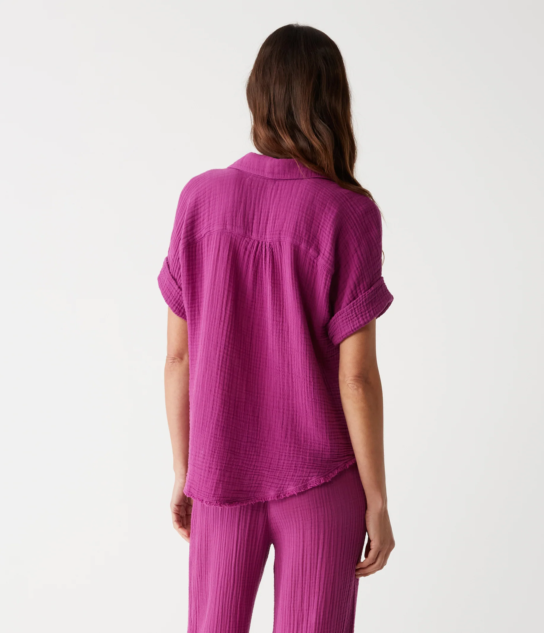 Bailey Gauze Button Down Shirt - Image 131