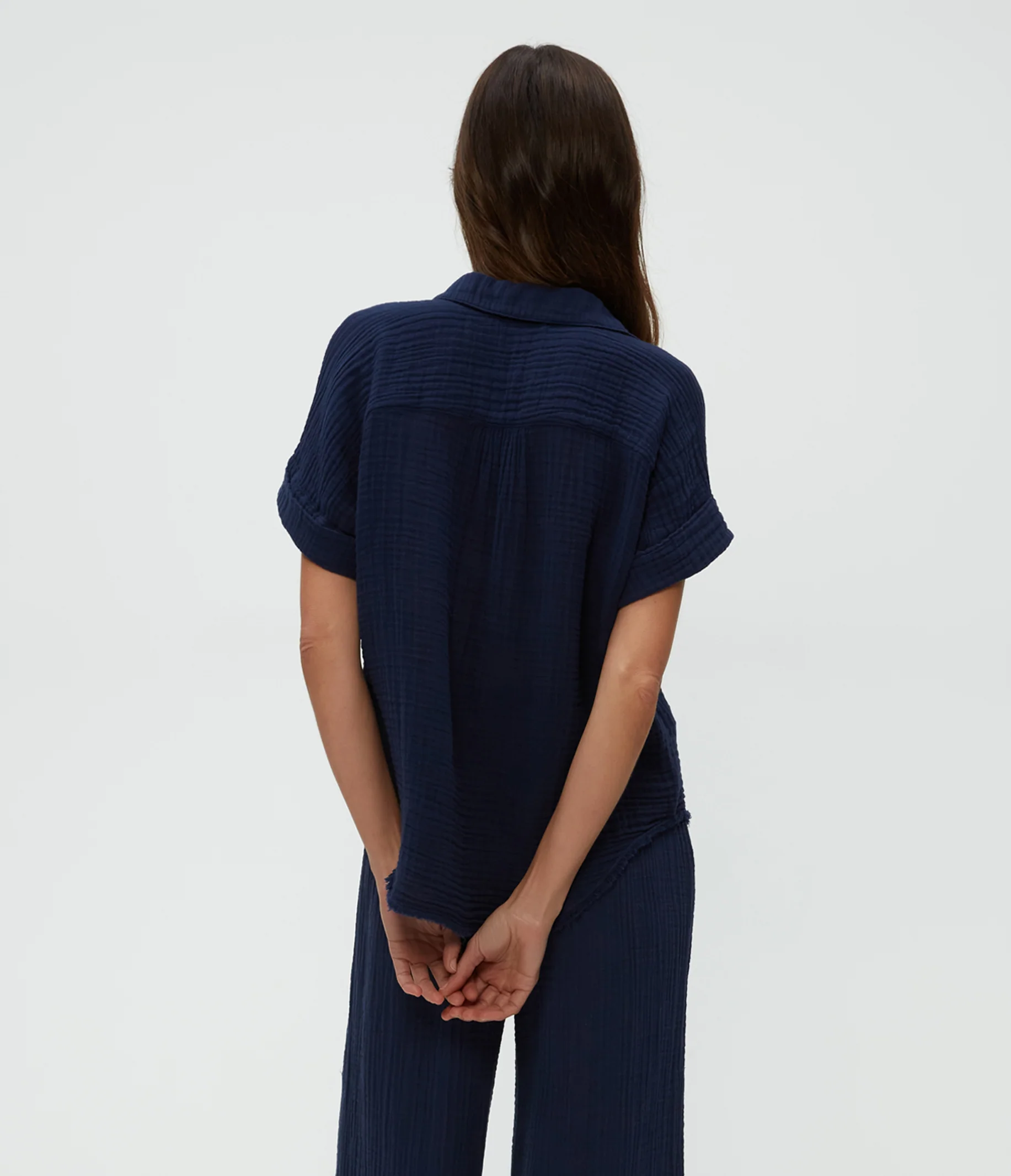 Bailey Gauze Button Down Shirt - Image 19