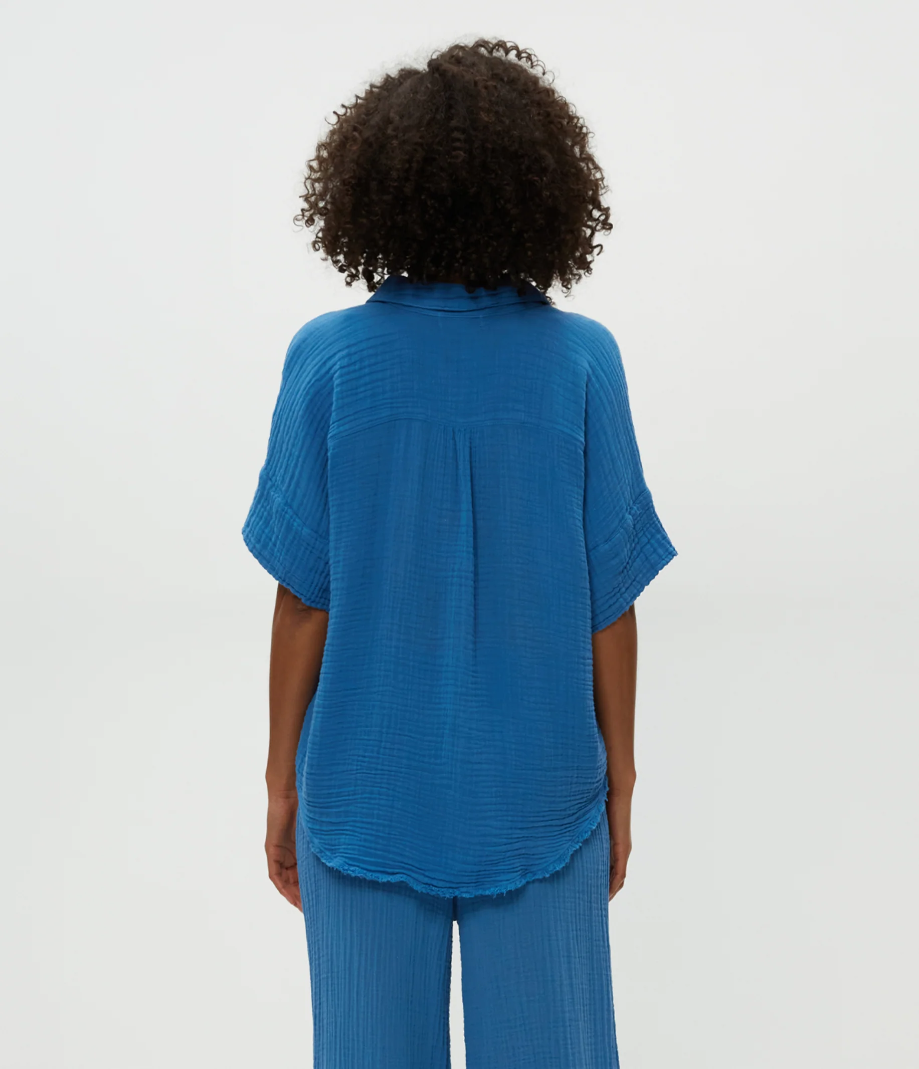 Bailey Gauze Button Down Shirt - Image 23