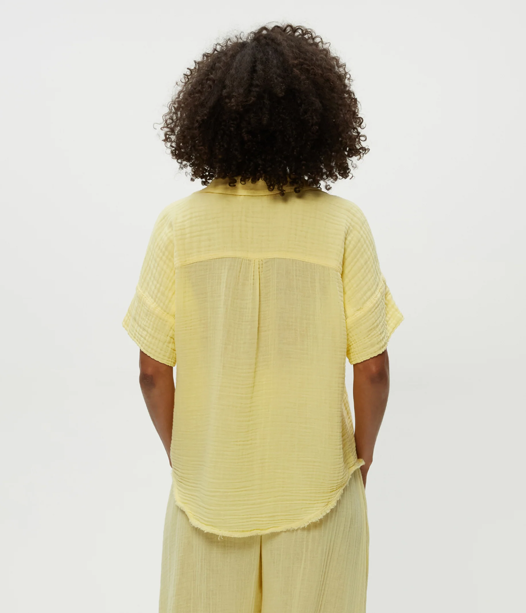 Bailey Gauze Button Down Shirt - Image 4