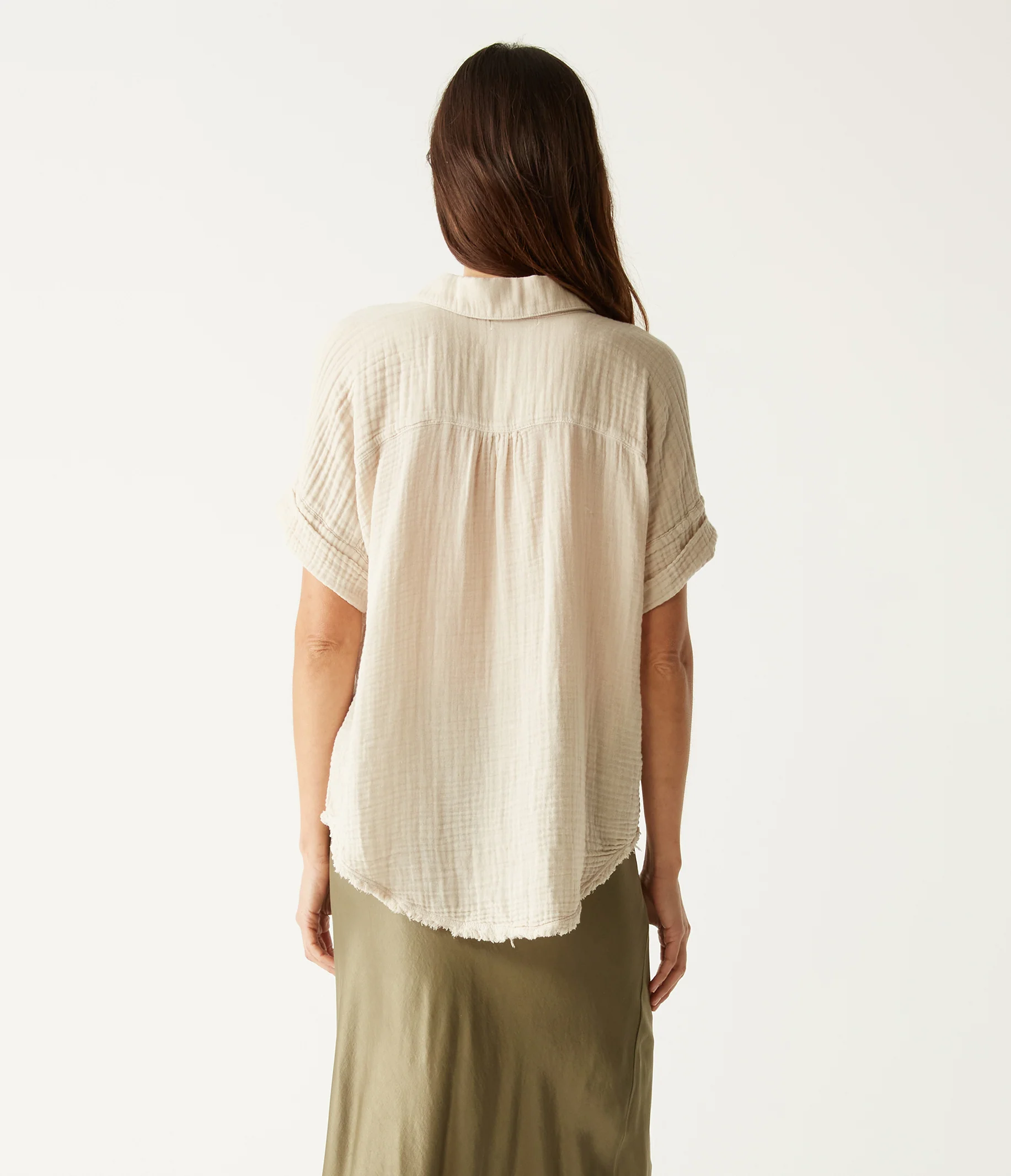 Bailey Gauze Button Down Shirt - Image 43