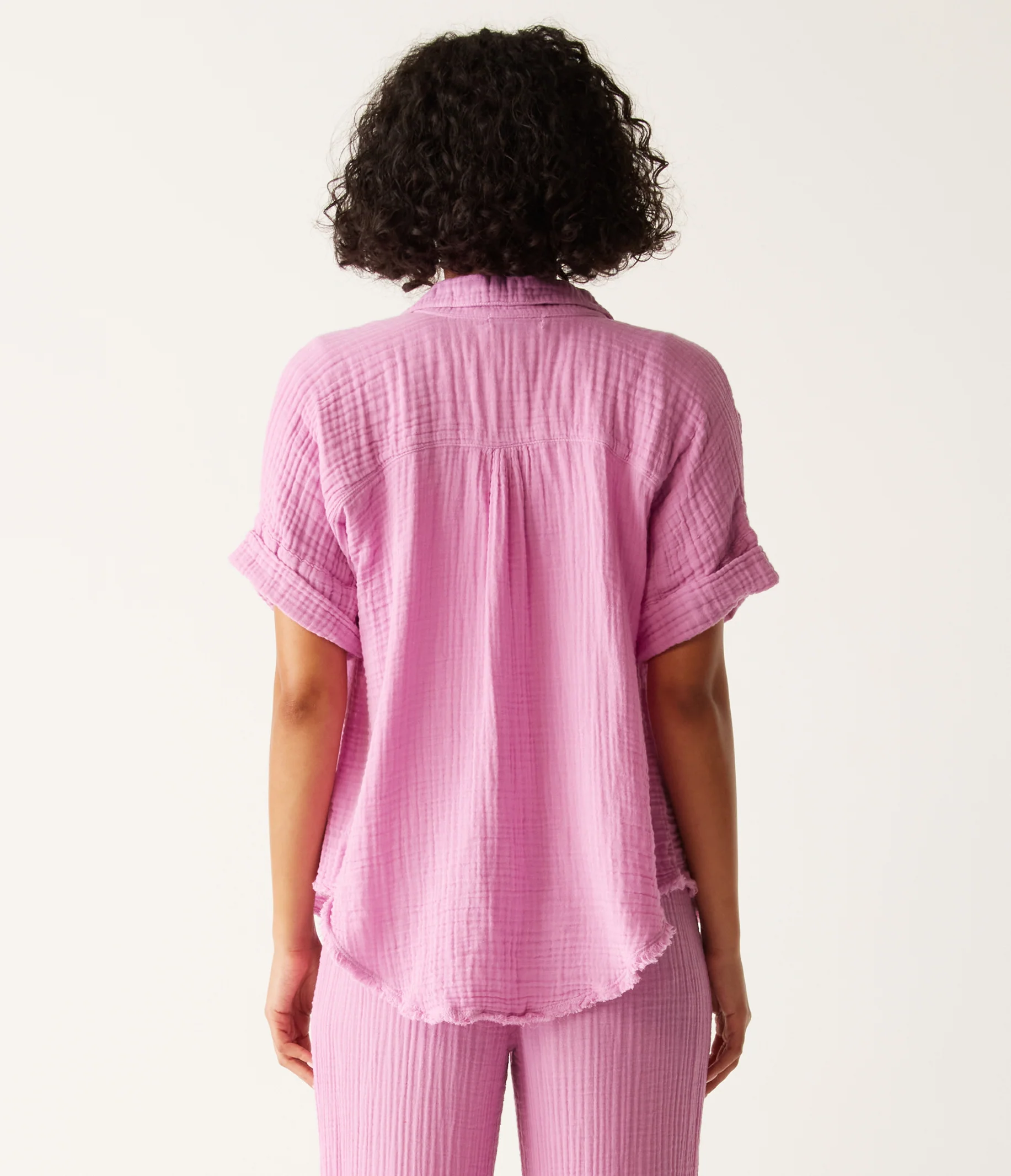 Bailey Gauze Button Down Shirt - Image 47