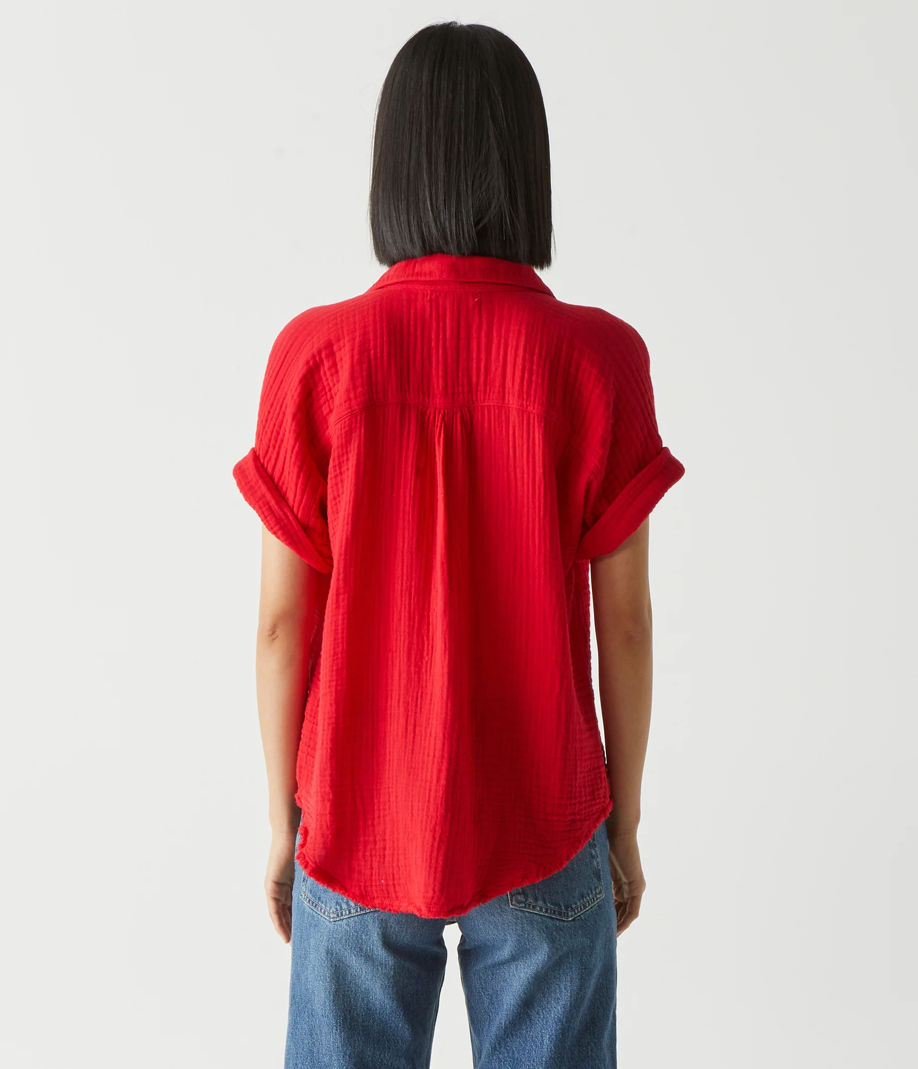 Bailey Gauze Button Down Shirt - Image 55