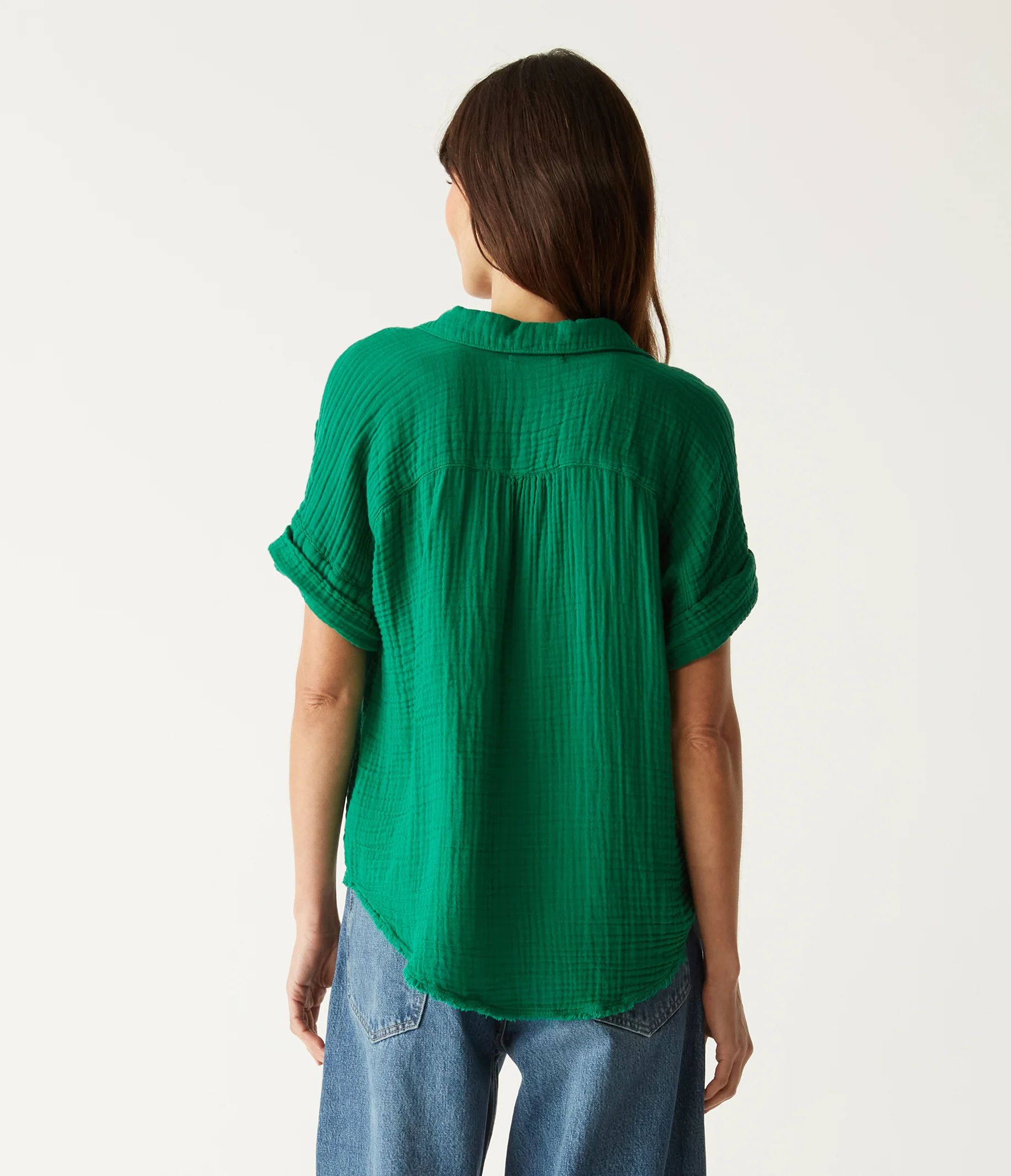 Bailey Gauze Button Down Shirt - Image 59