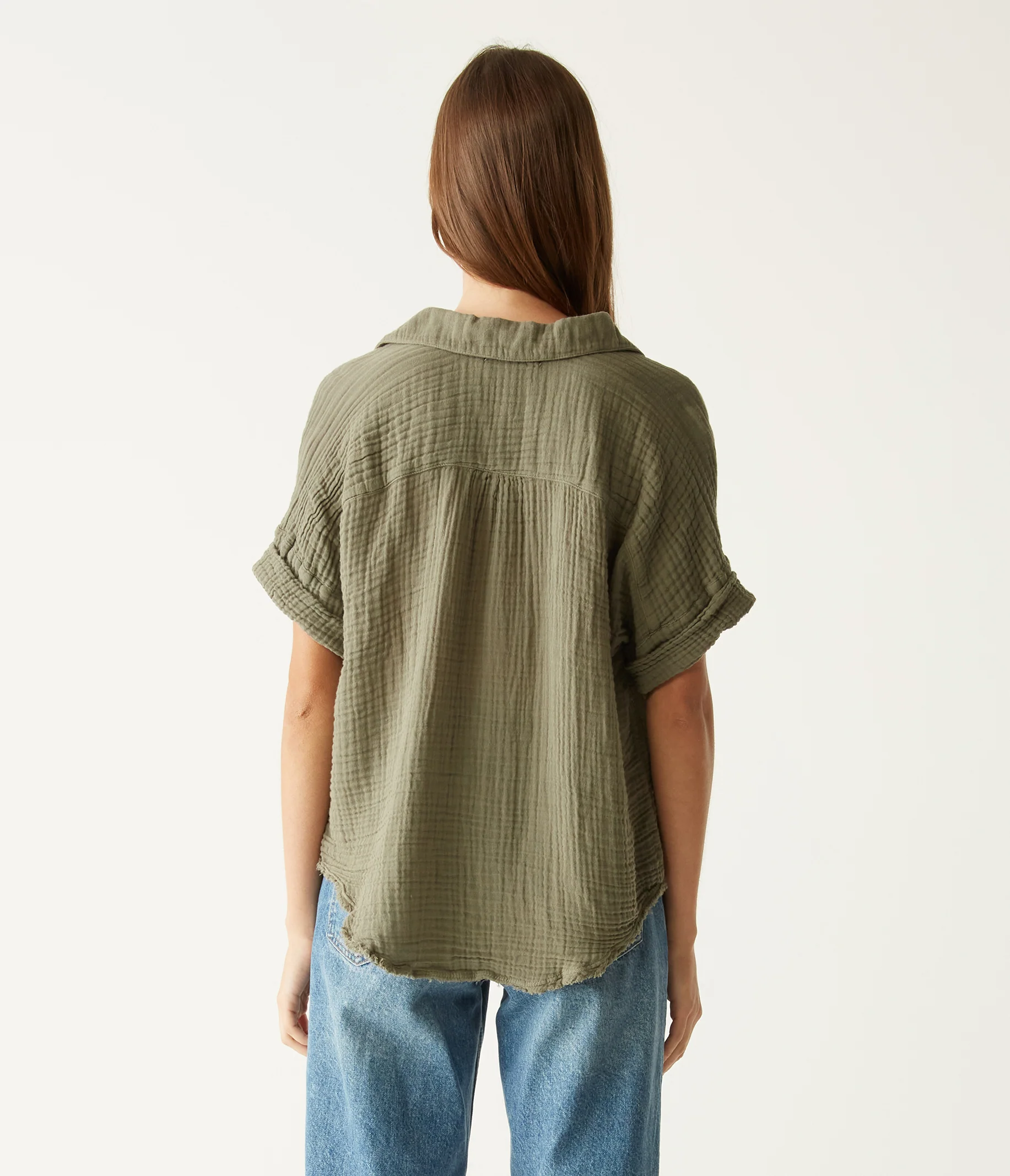 Bailey Gauze Button Down Shirt - Image 70