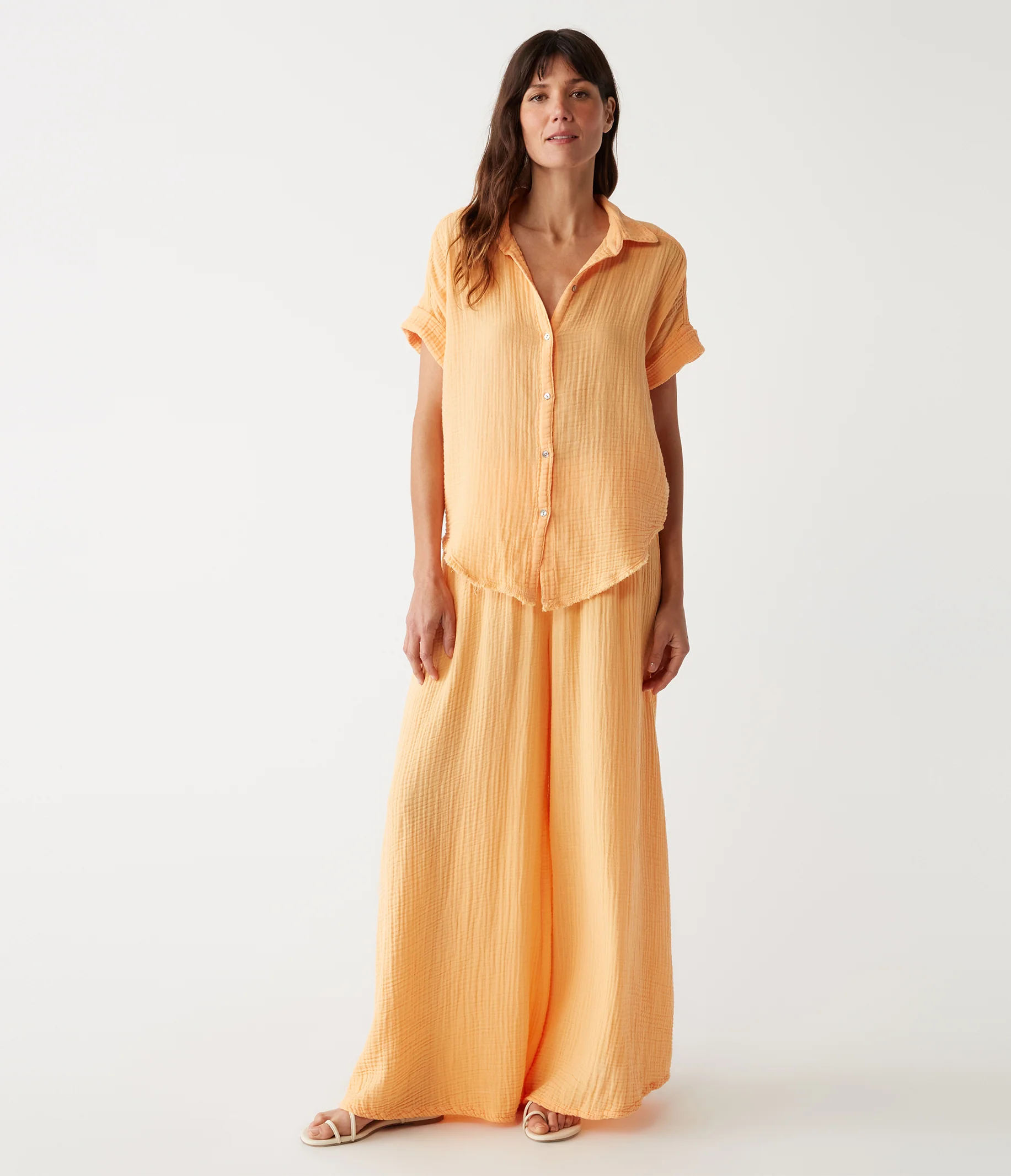 Bailey Gauze Button Down Shirt - Image 74