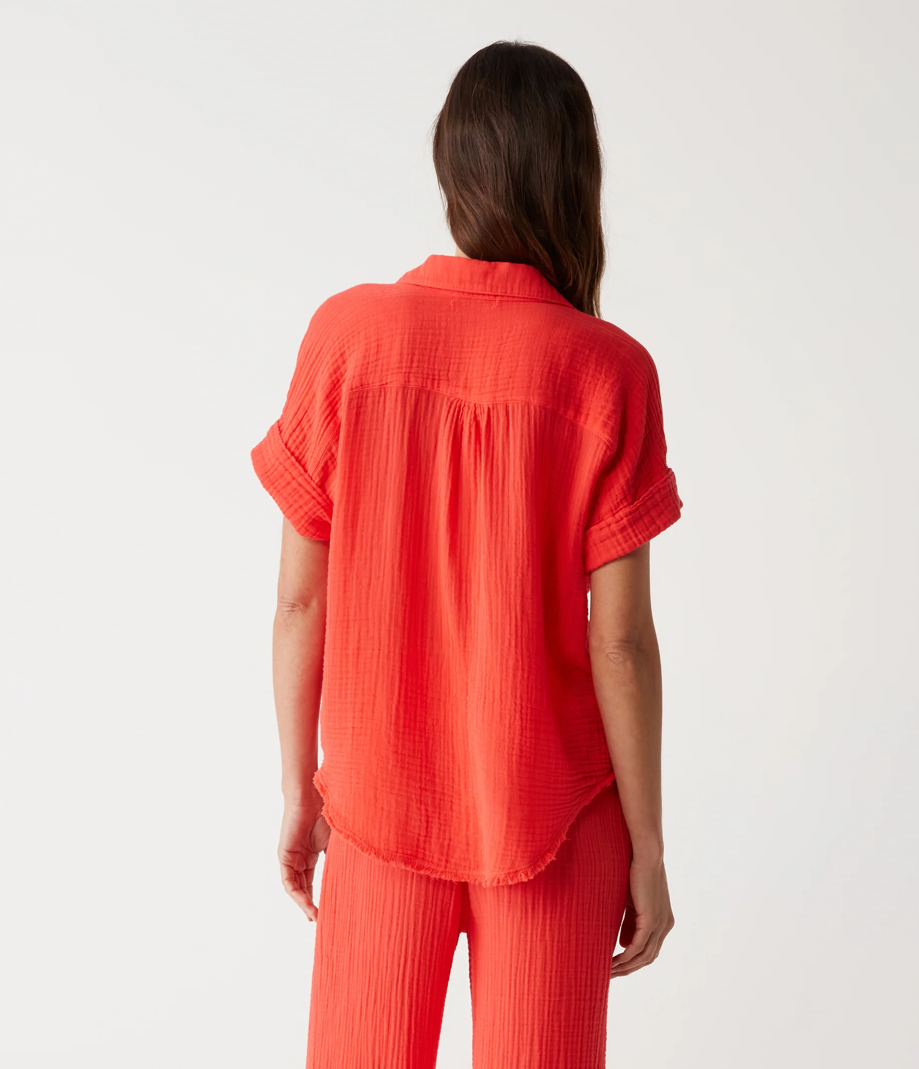 Bailey Gauze Button Down Shirt - Image 79