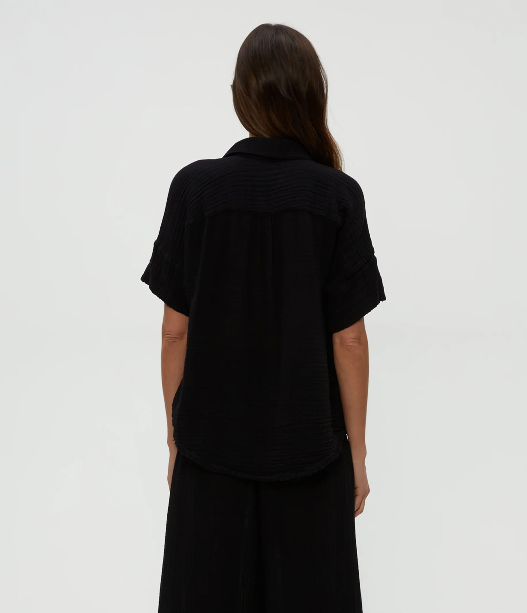 Bailey Gauze Button Down Shirt - Image 8