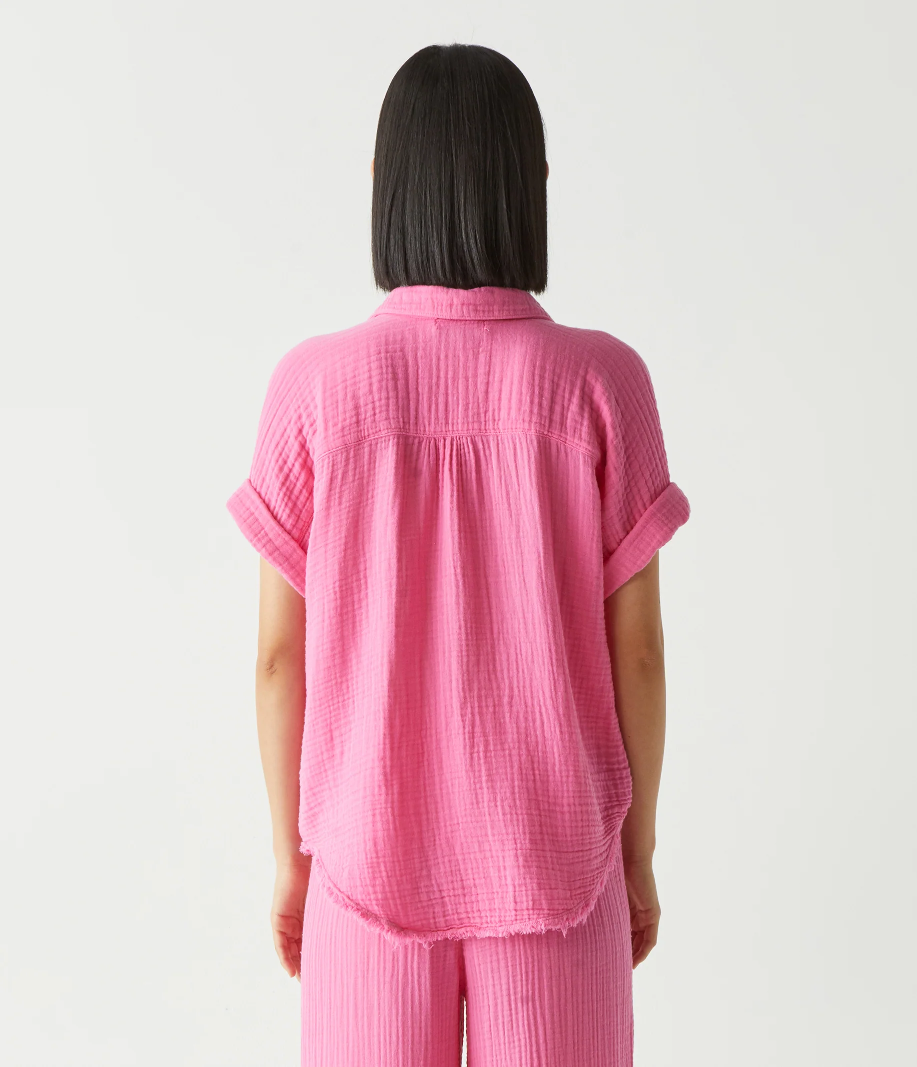 Bailey Gauze Button Down Shirt - Image 83