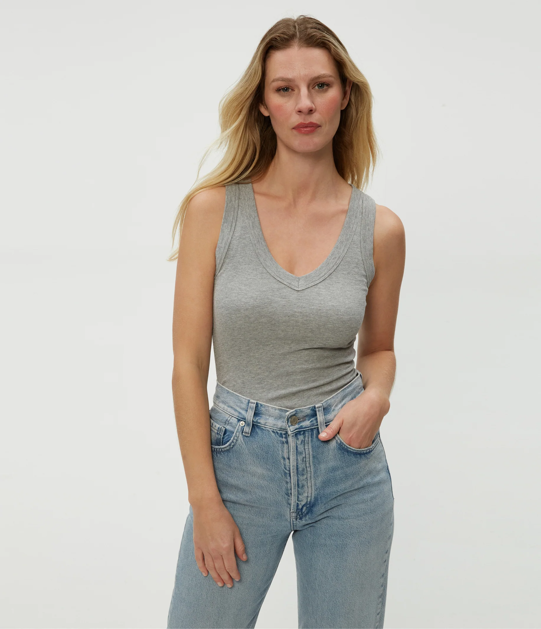 Blanche Ribbed Tank - Image 13