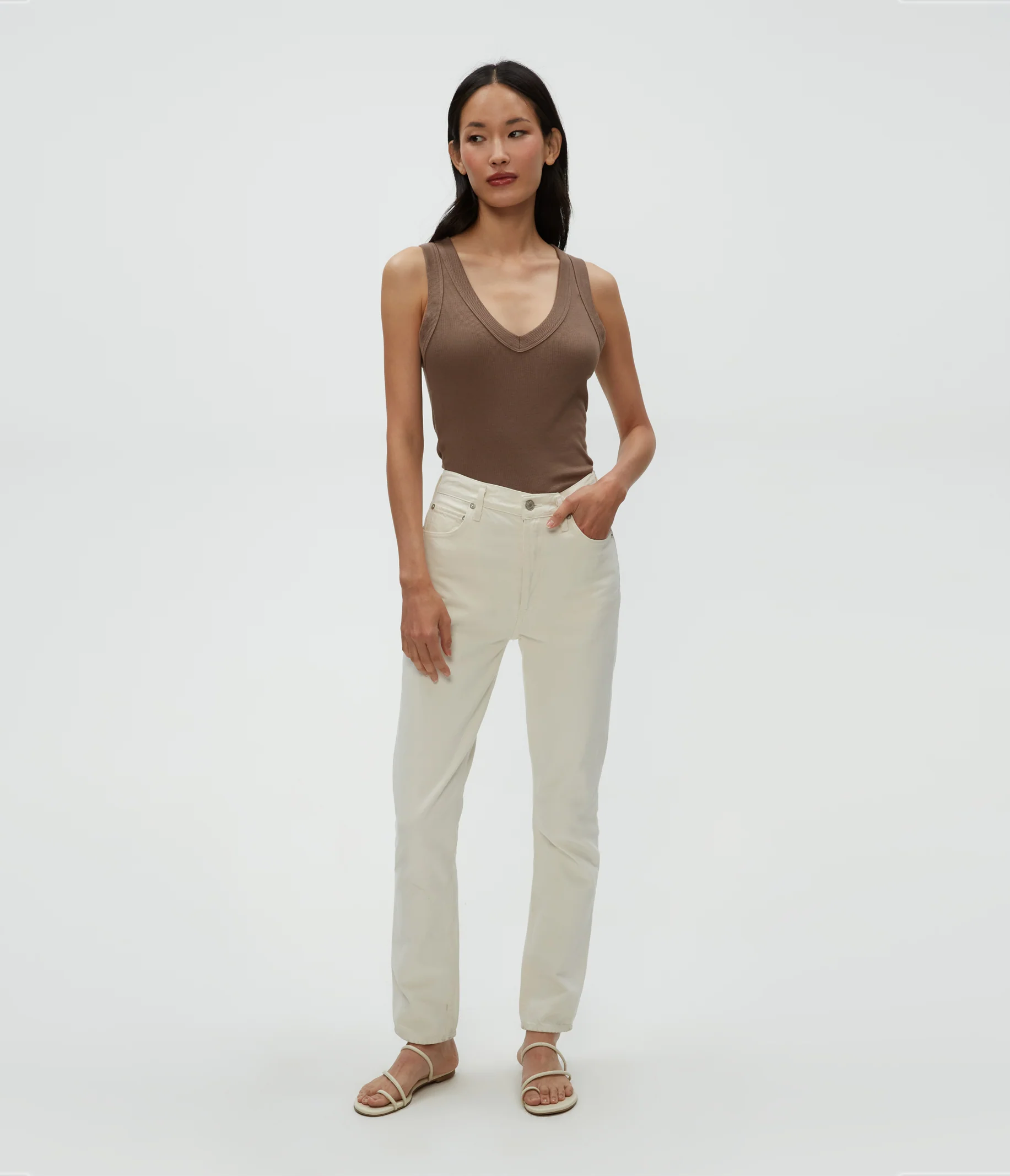 Blanche Ribbed Tank - Image 18