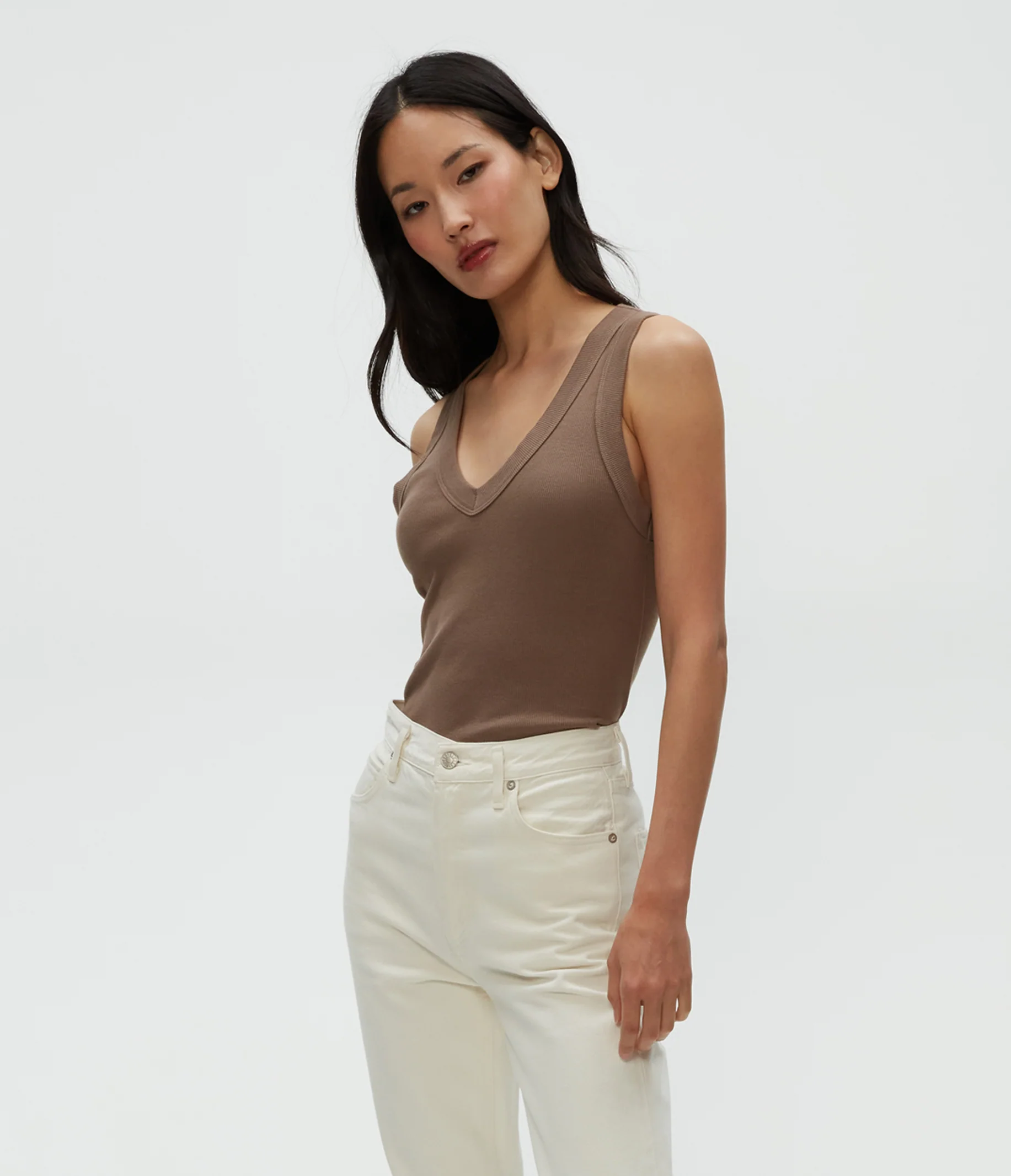 Blanche Ribbed Tank - Image 19