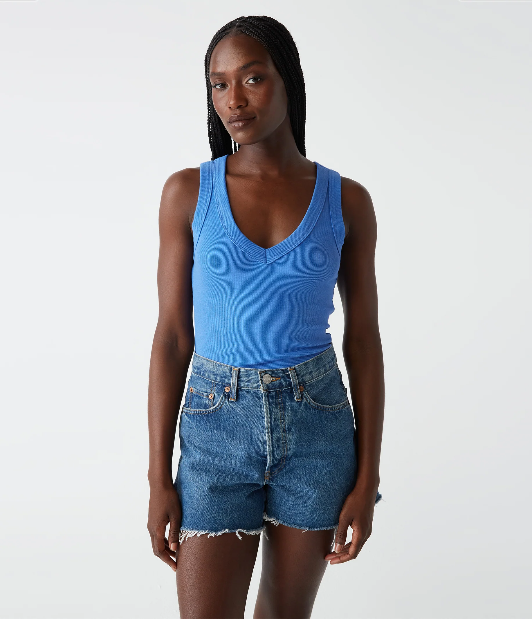 Blanche Ribbed Tank - Image 49