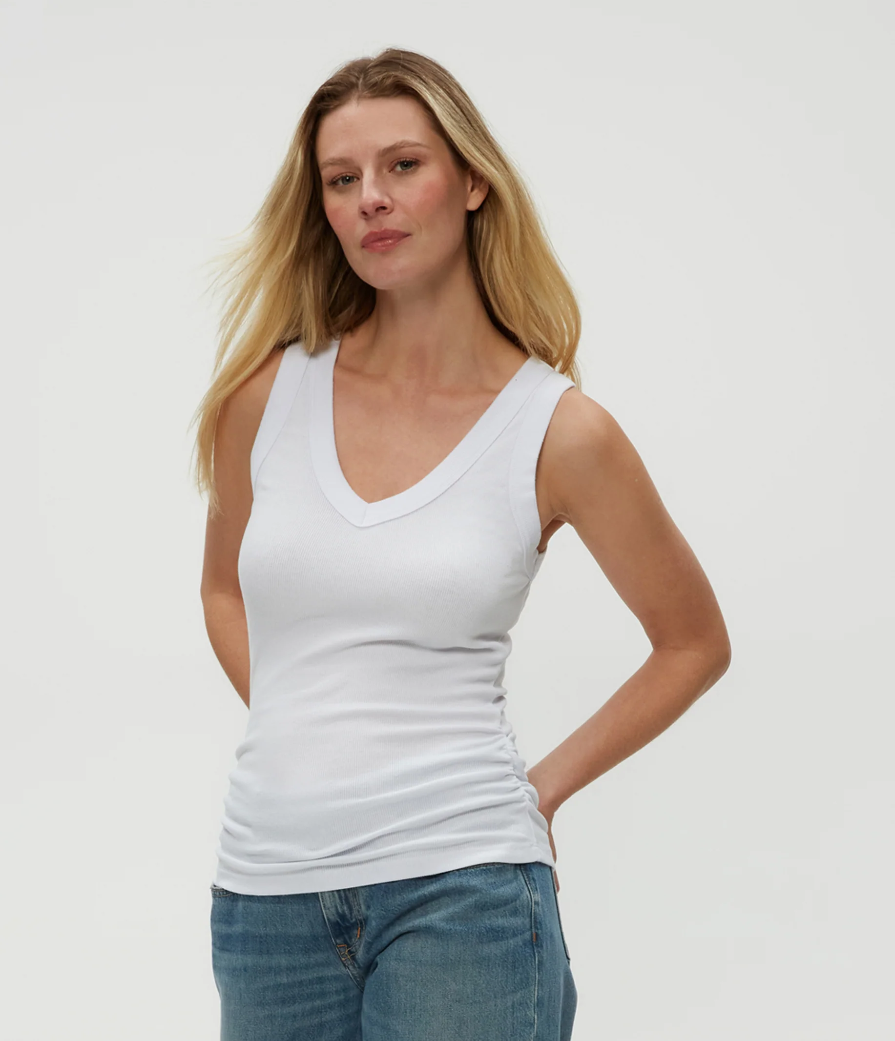 Blanche Ribbed Tank - Image 5