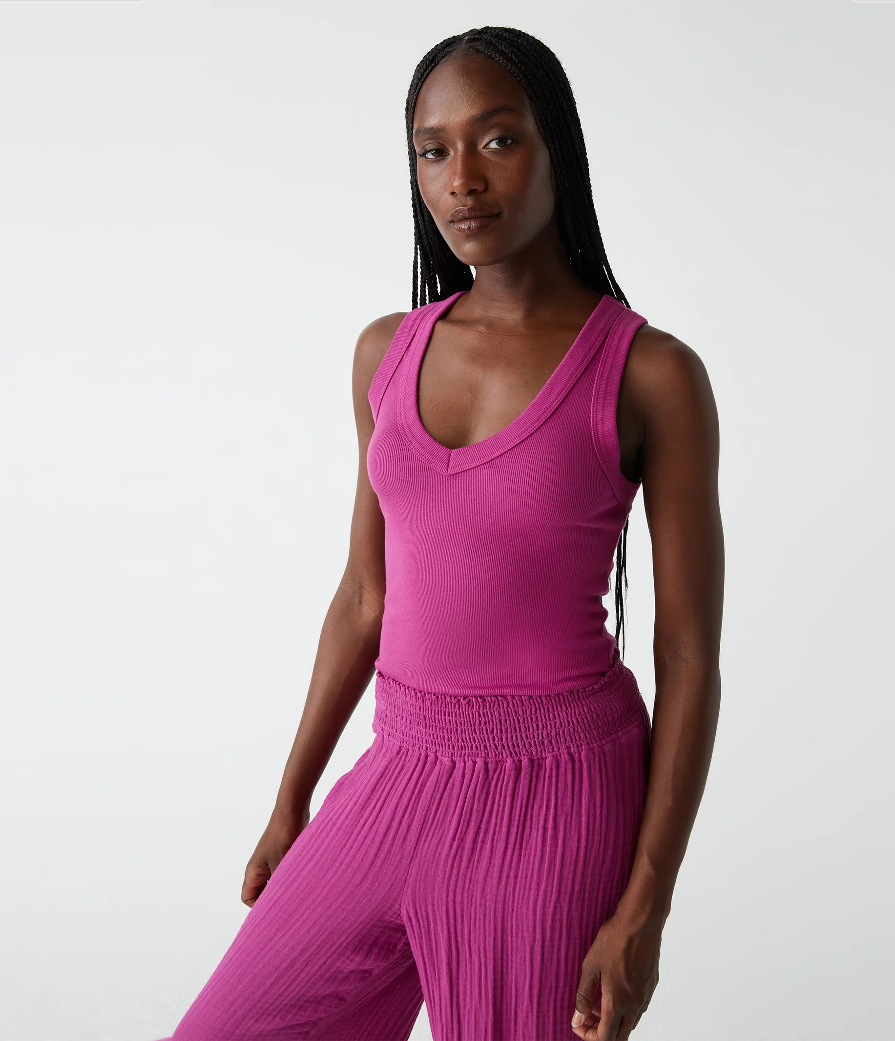 Blanche Ribbed Tank - Image 53