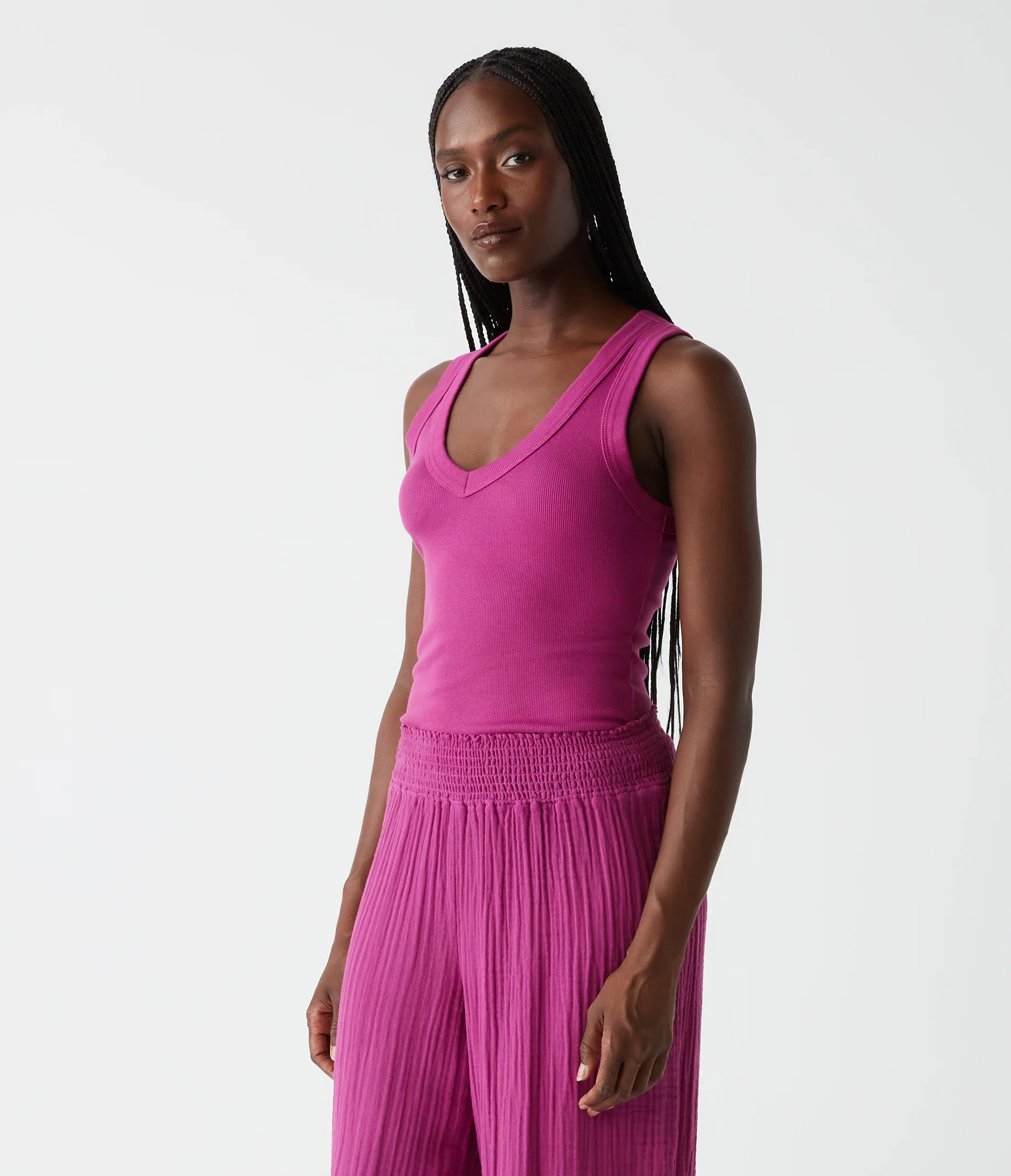 Blanche Ribbed Tank - Image 55