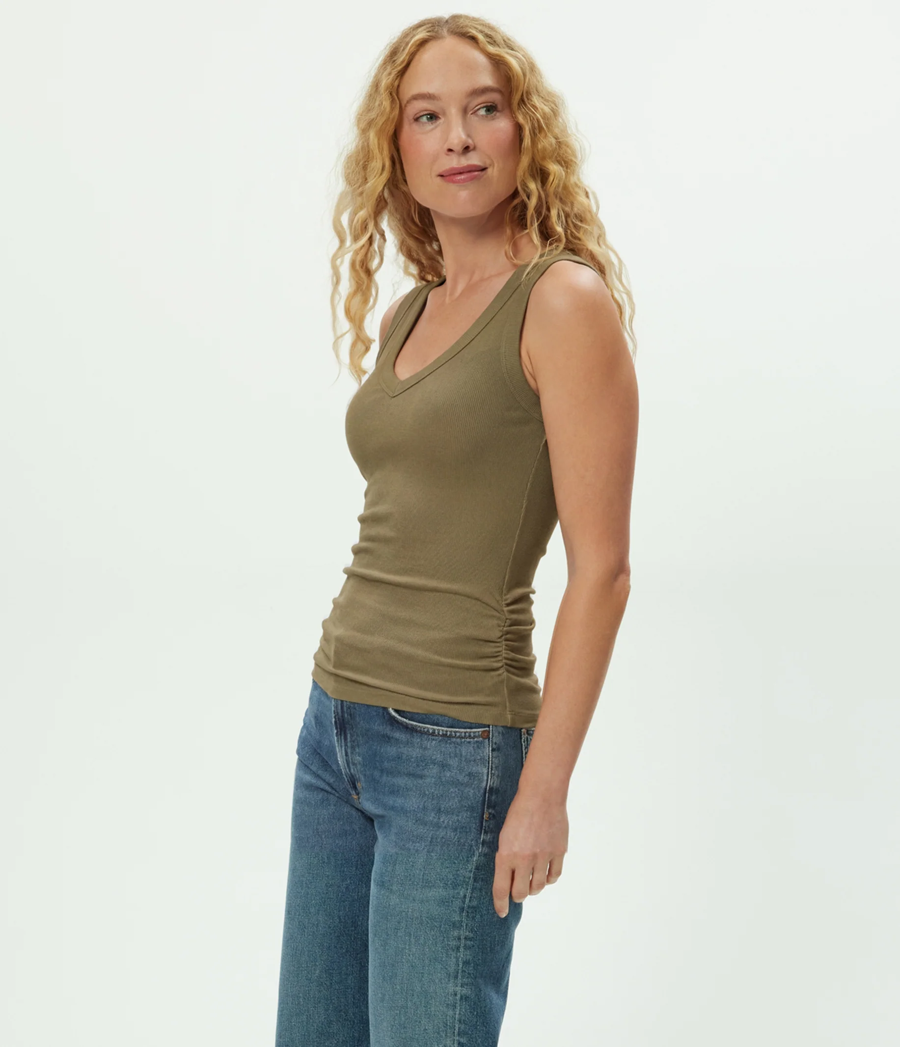 Blanche Ribbed Tank - Image 63