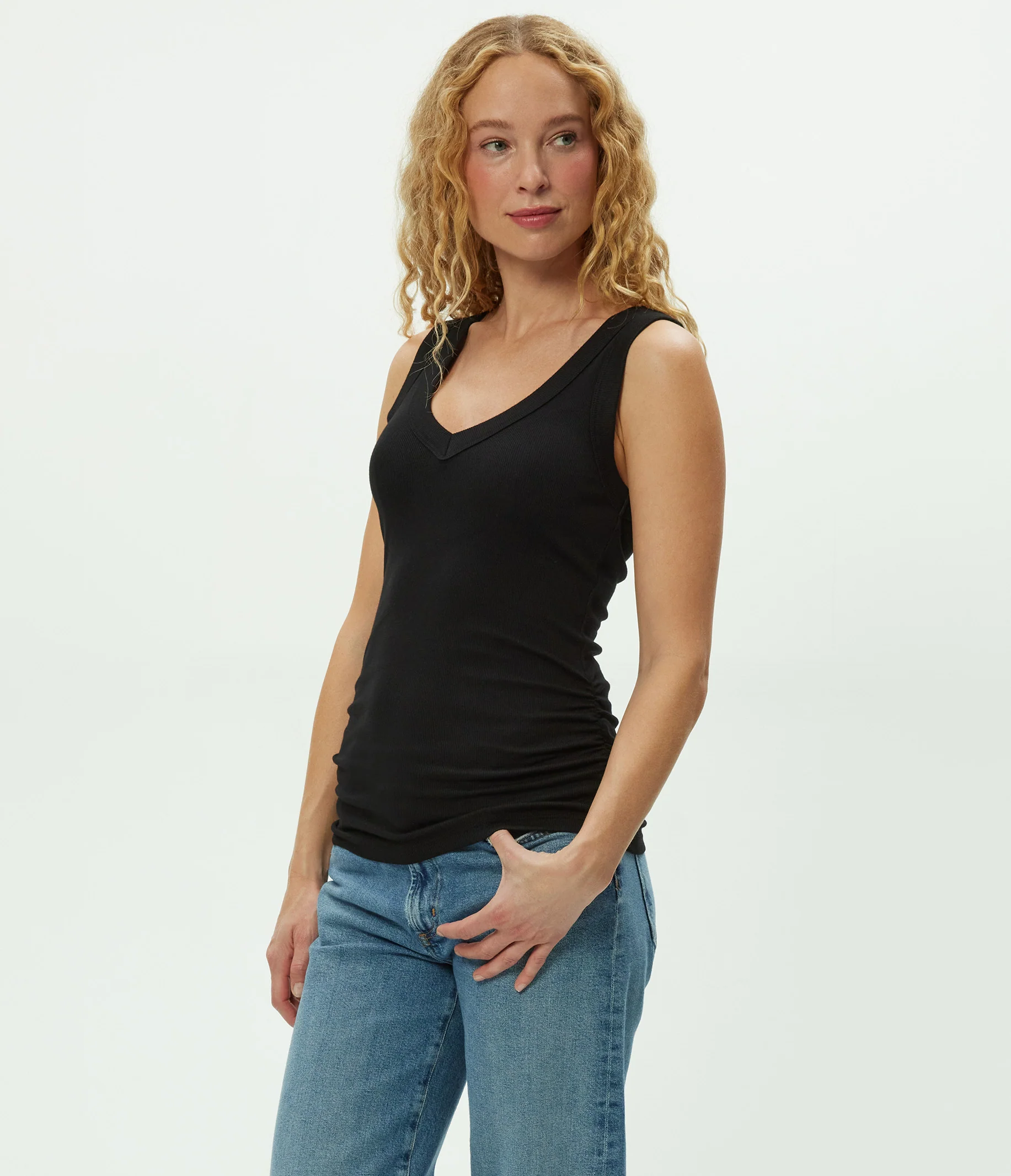 Blanche Ribbed Tank - Image 66