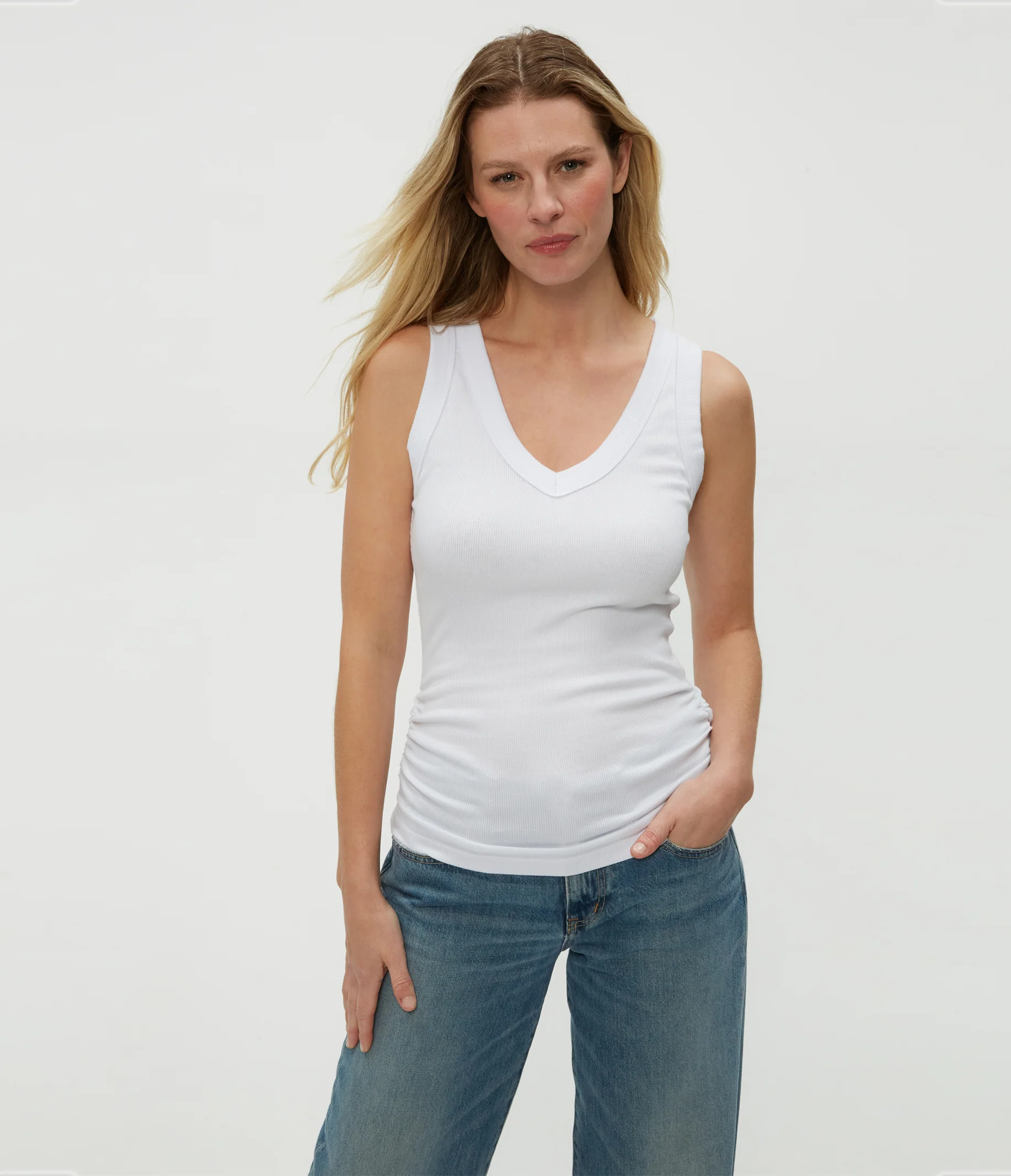 Blanche Ribbed Tank - Image 7