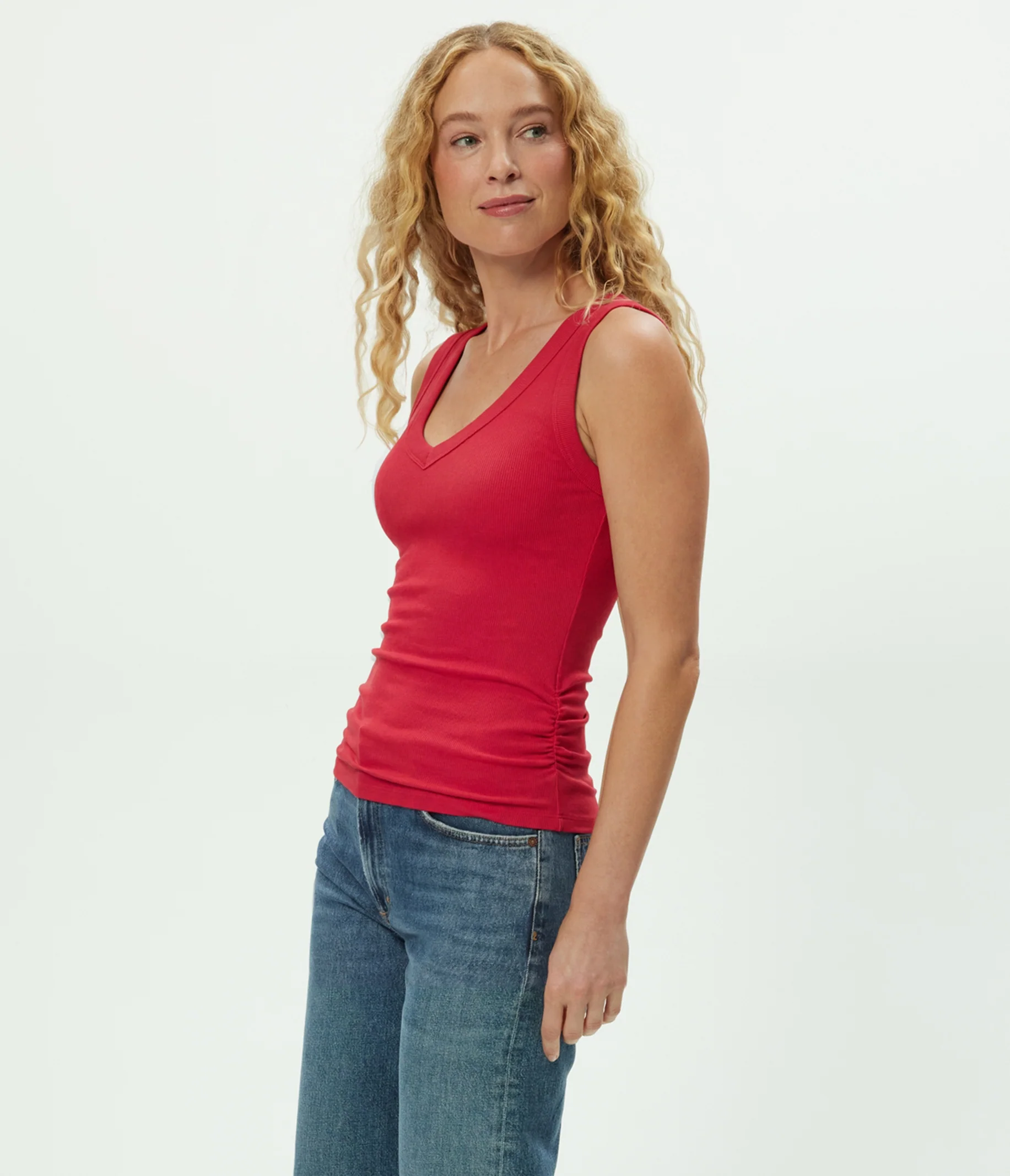 Blanche Ribbed Tank - Image 73