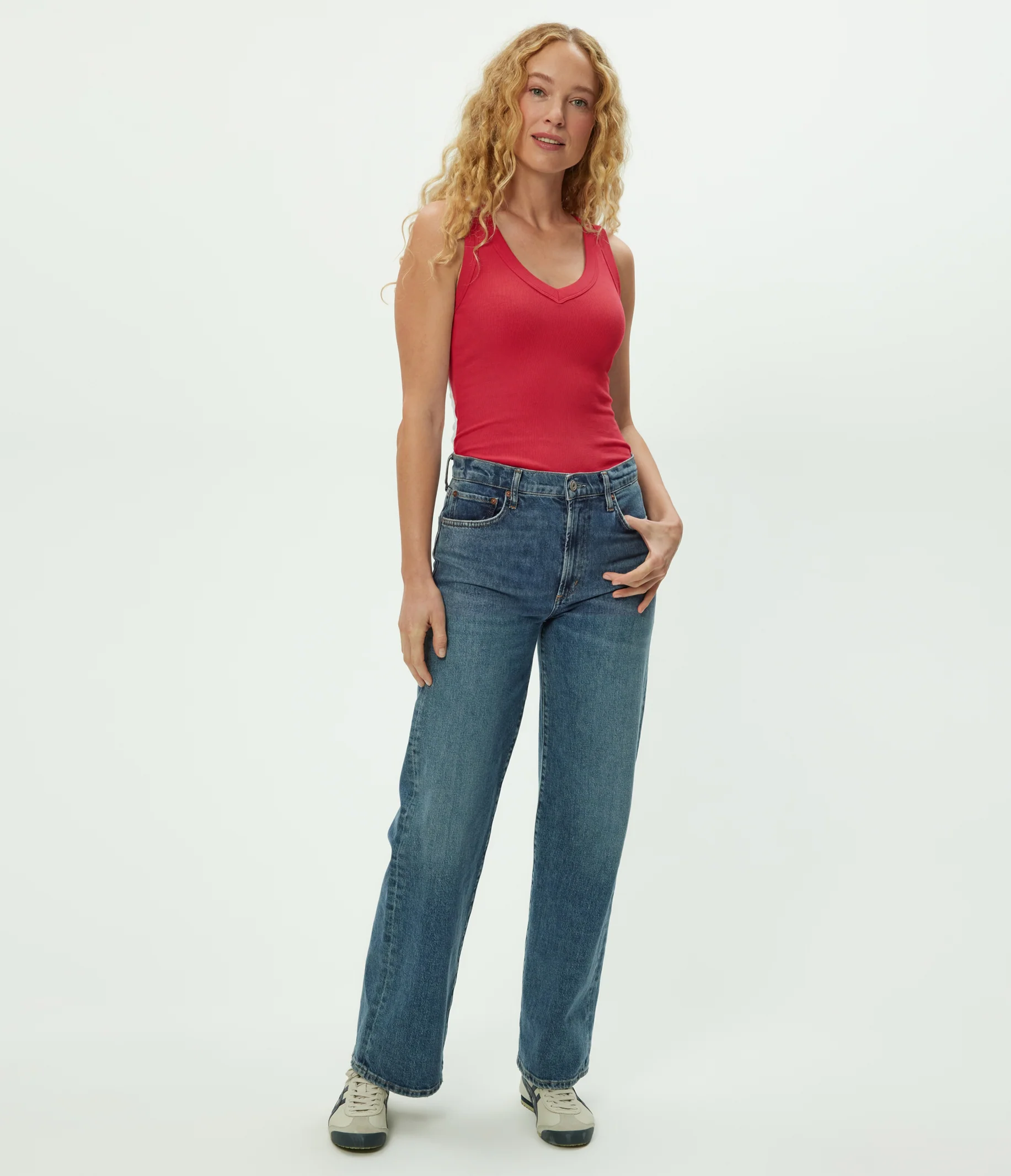 Blanche Ribbed Tank - Image 74