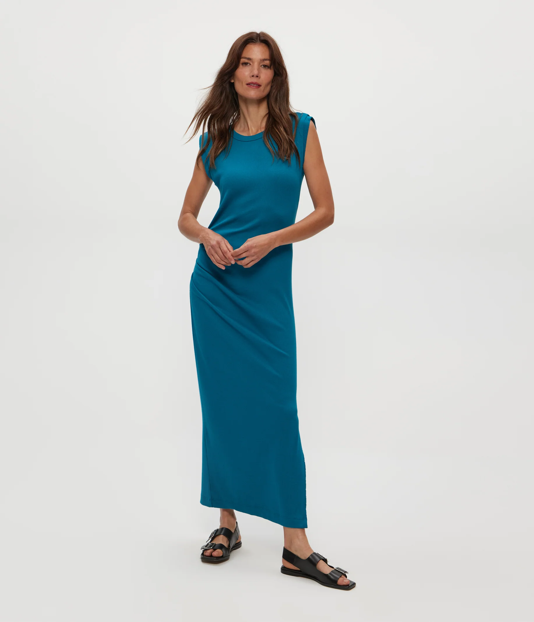 Calliope Power Shoulder Maxi Dress - Image 17