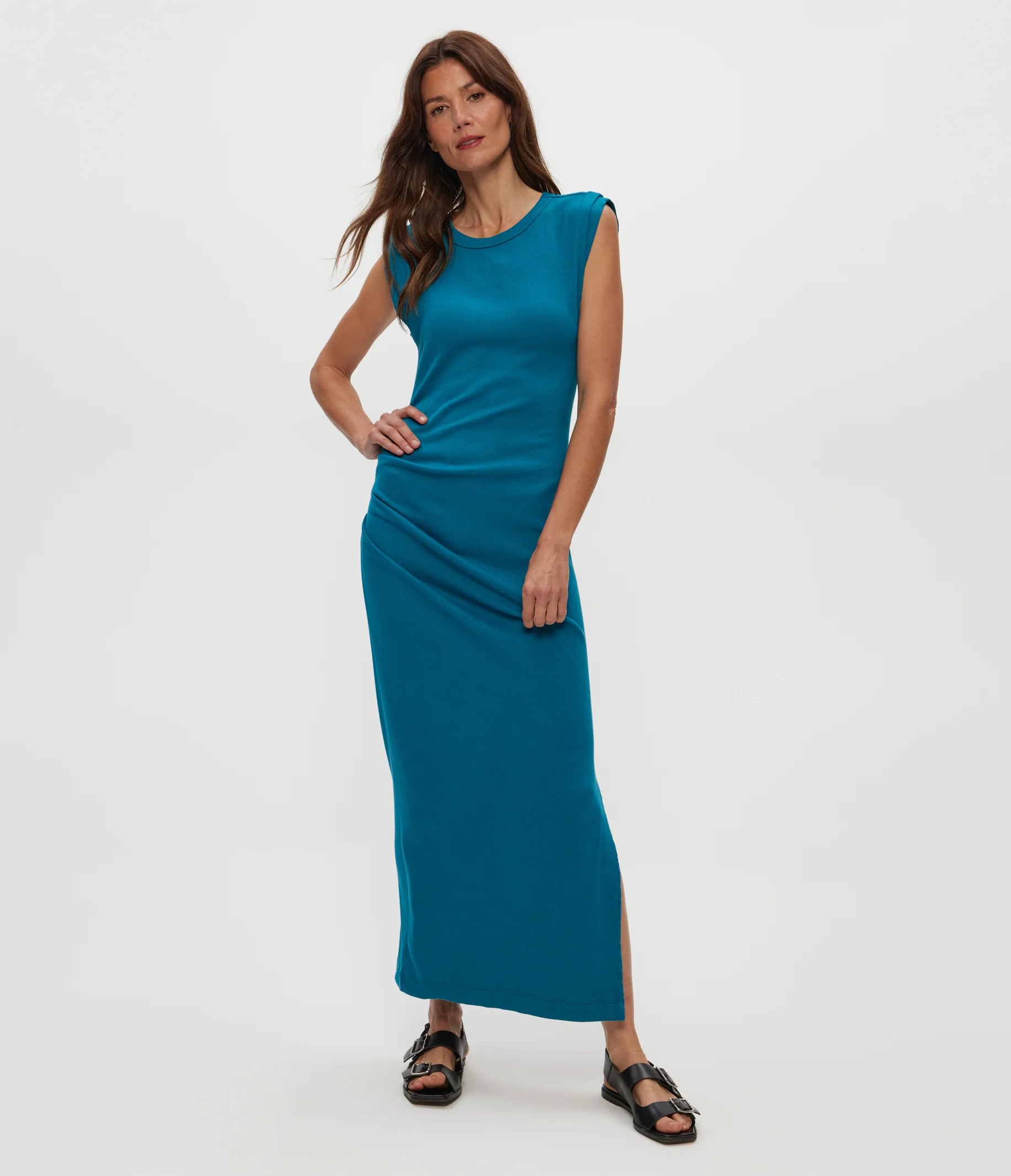 Calliope Power Shoulder Maxi Dress - Image 18