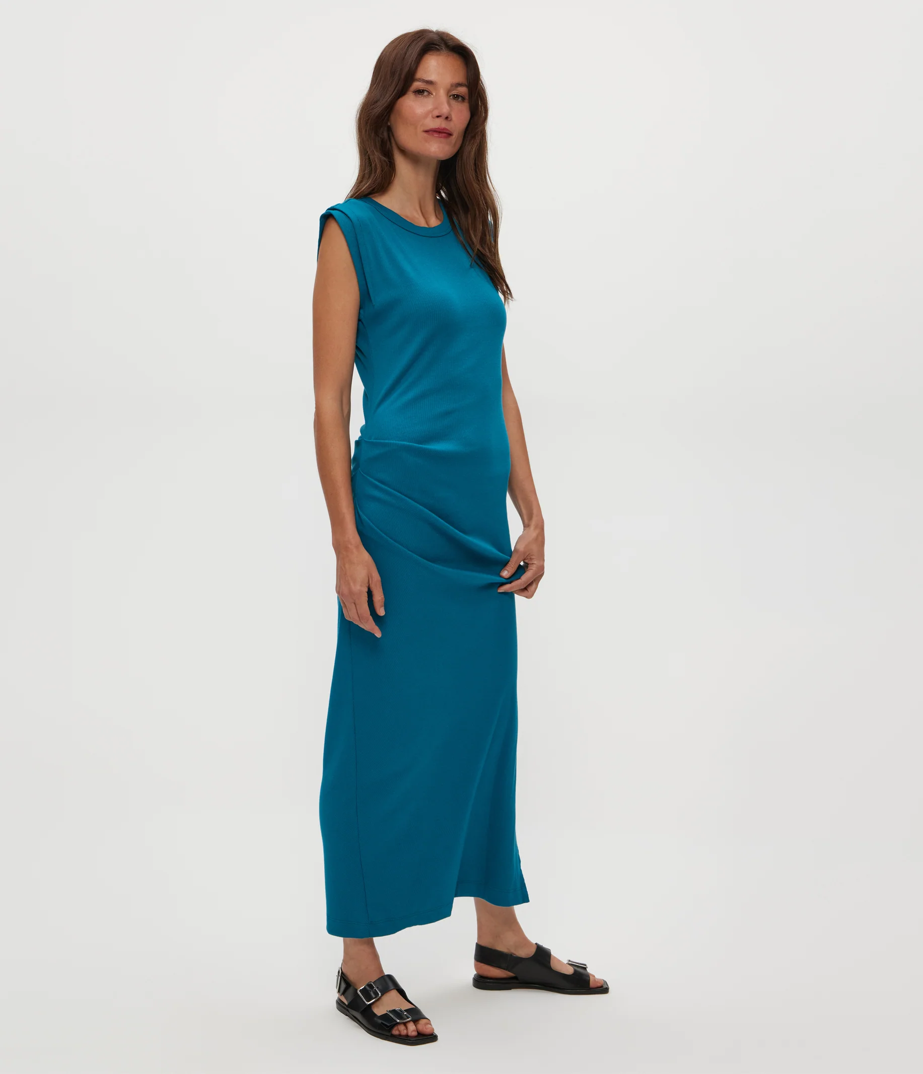 Calliope Power Shoulder Maxi Dress - Image 19