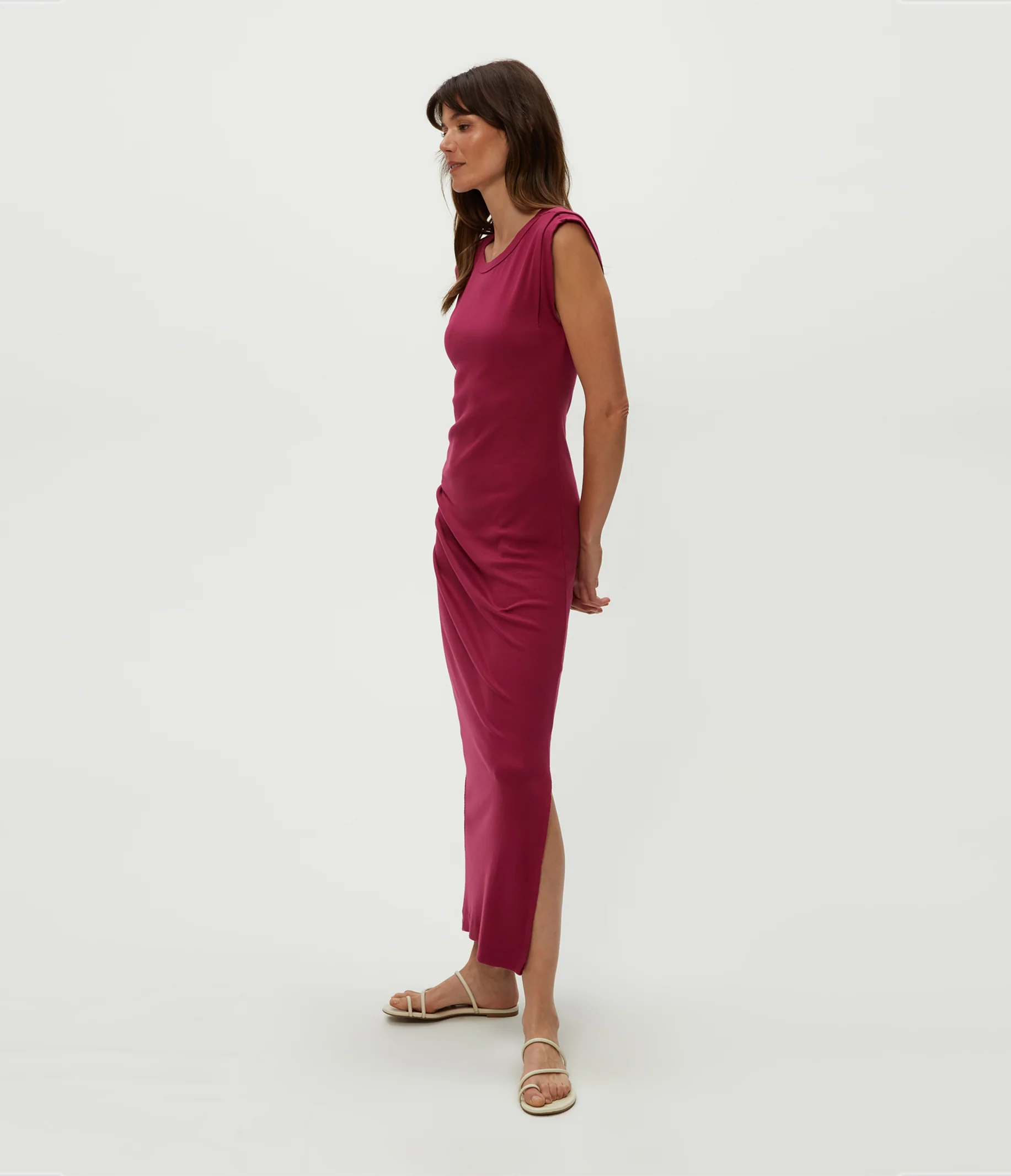 Calliope Power Shoulder Maxi Dress - Image 27