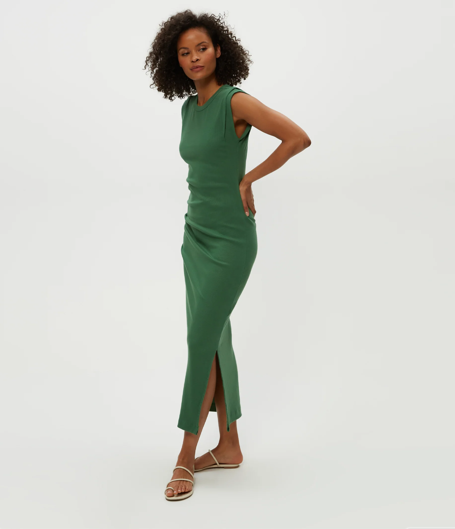 Calliope Power Shoulder Maxi Dress - Image 29