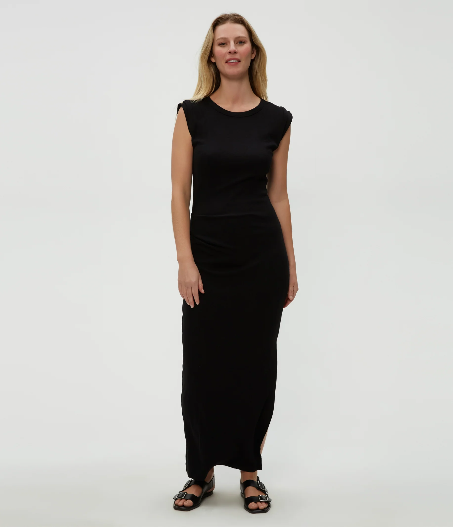 Calliope Power Shoulder Maxi Dress - Image 3