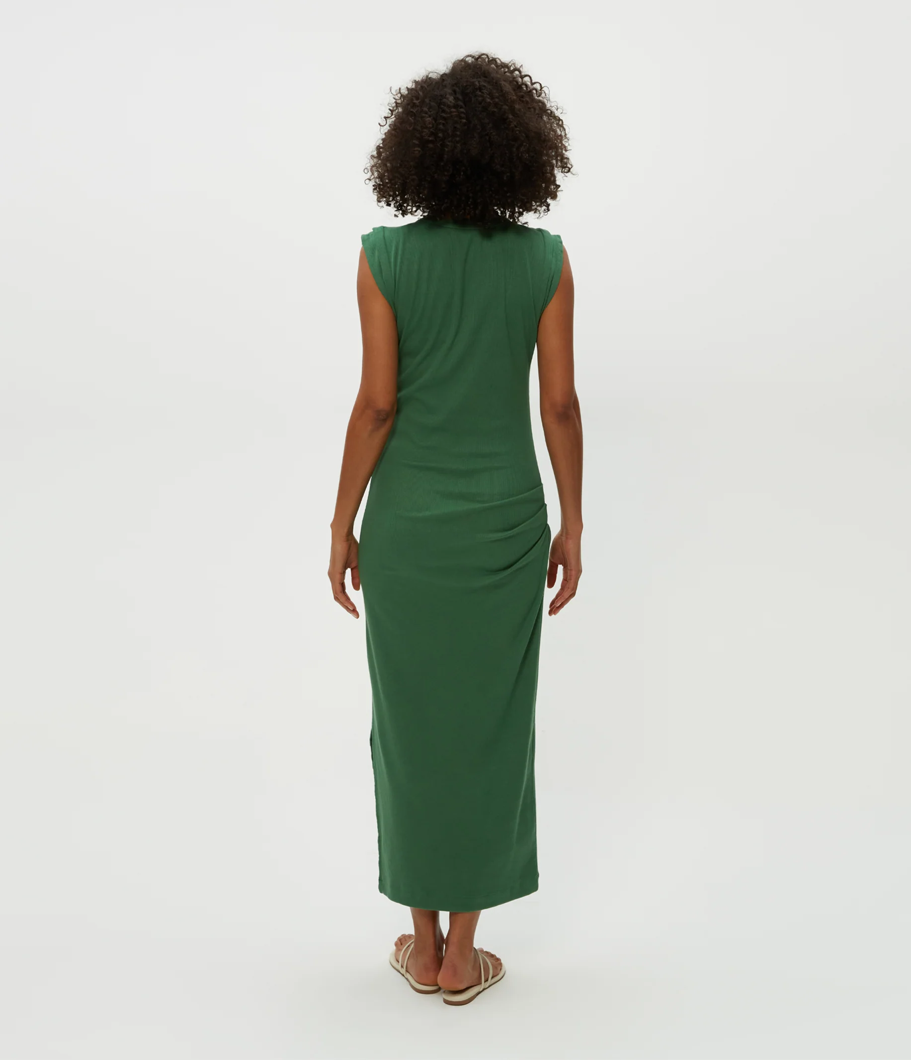 Calliope Power Shoulder Maxi Dress - Image 30