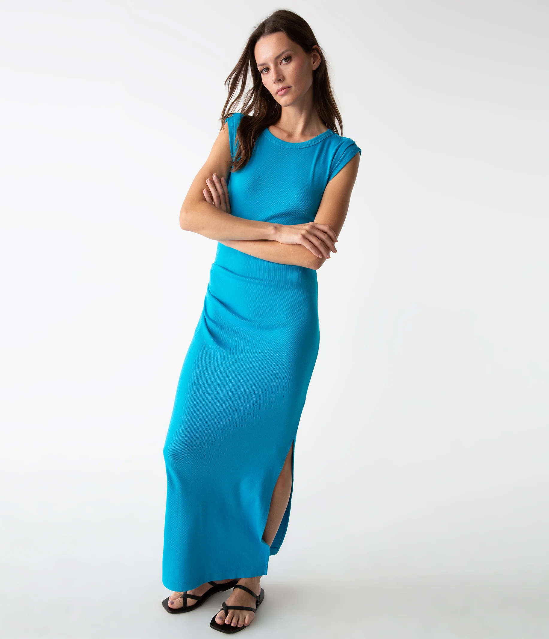 Calliope Power Shoulder Maxi Dress - Image 32