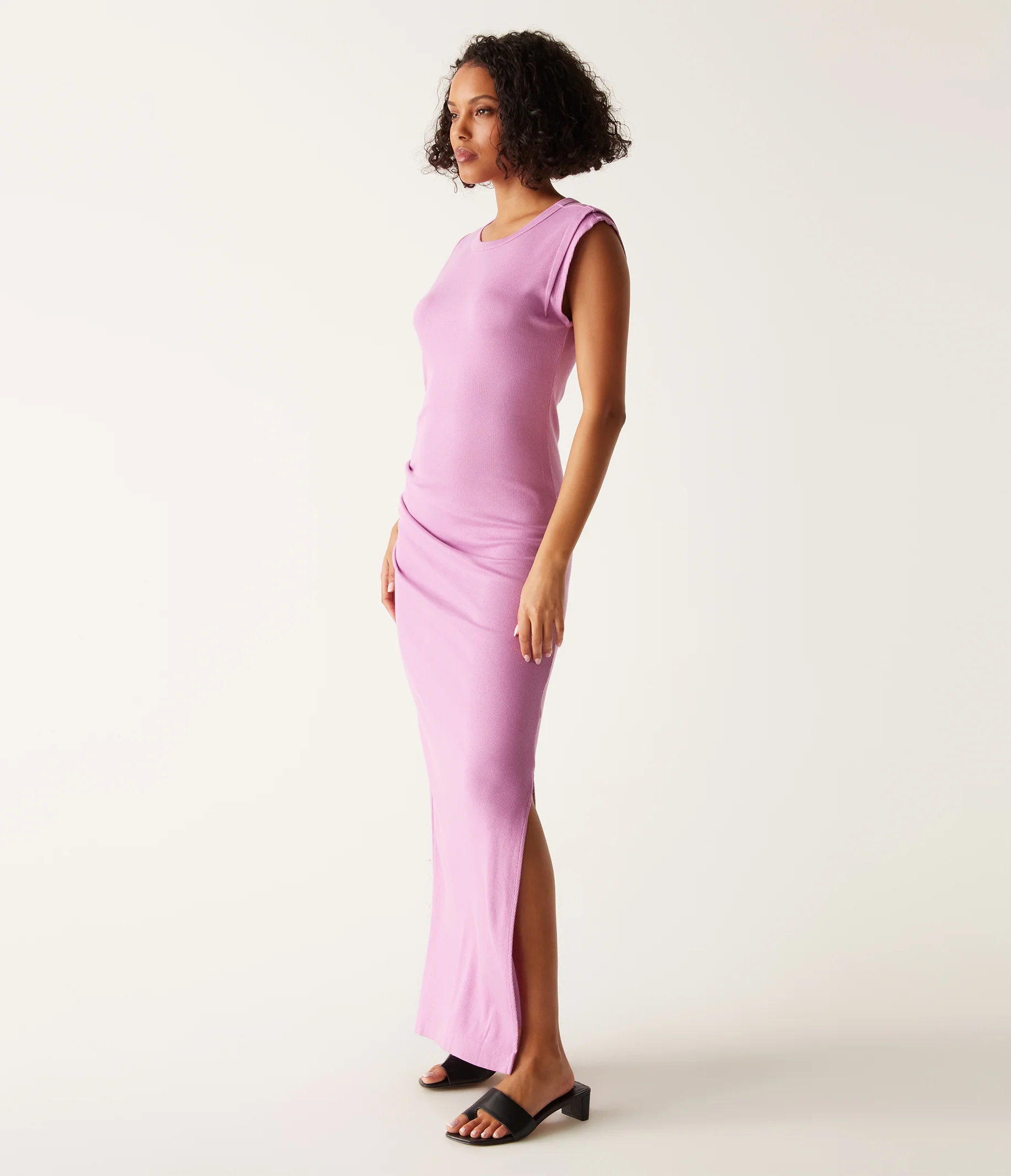 Calliope Power Shoulder Maxi Dress - Image 36