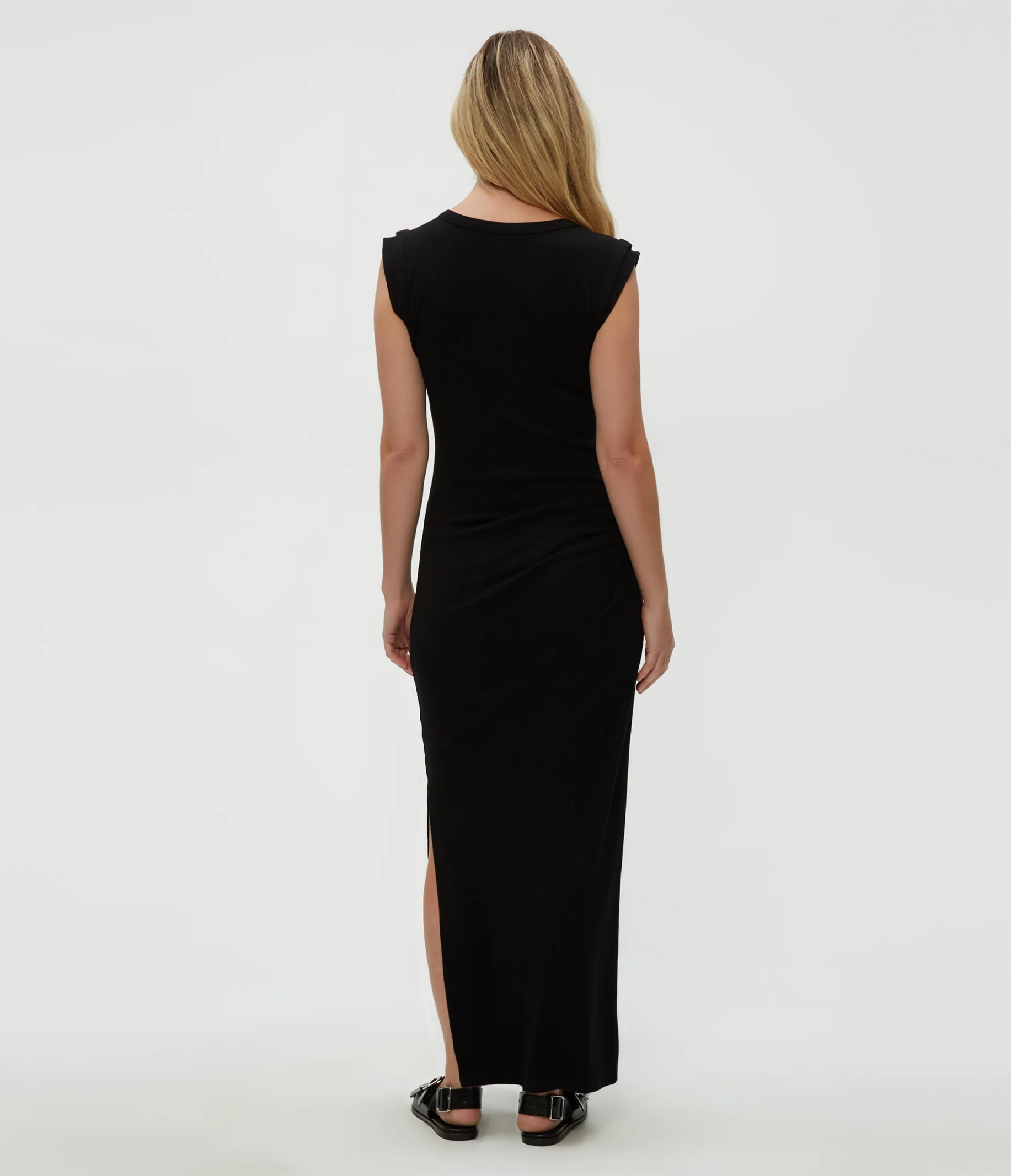 Calliope Power Shoulder Maxi Dress - Image 4