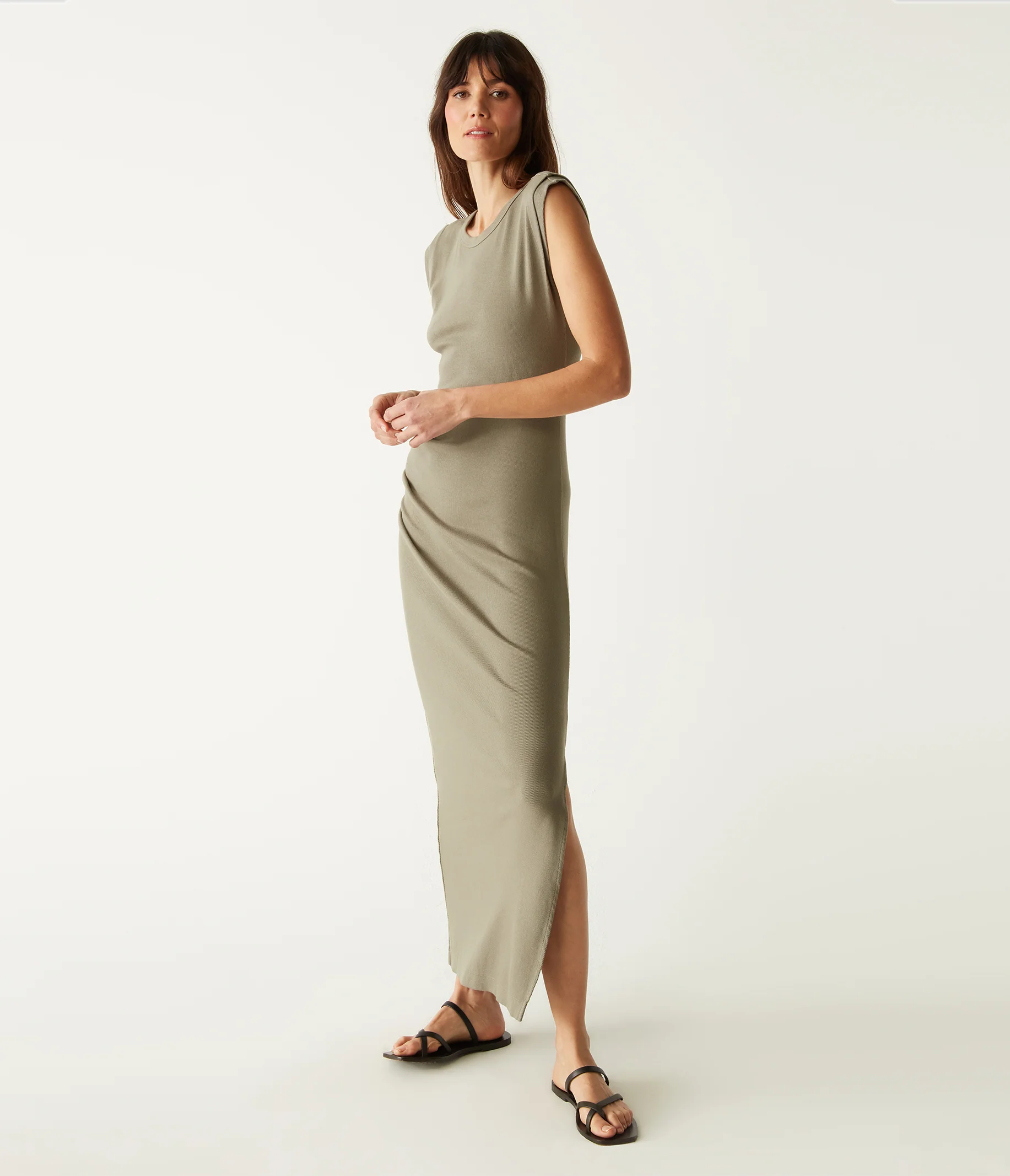 Calliope Power Shoulder Maxi Dress - Image 42