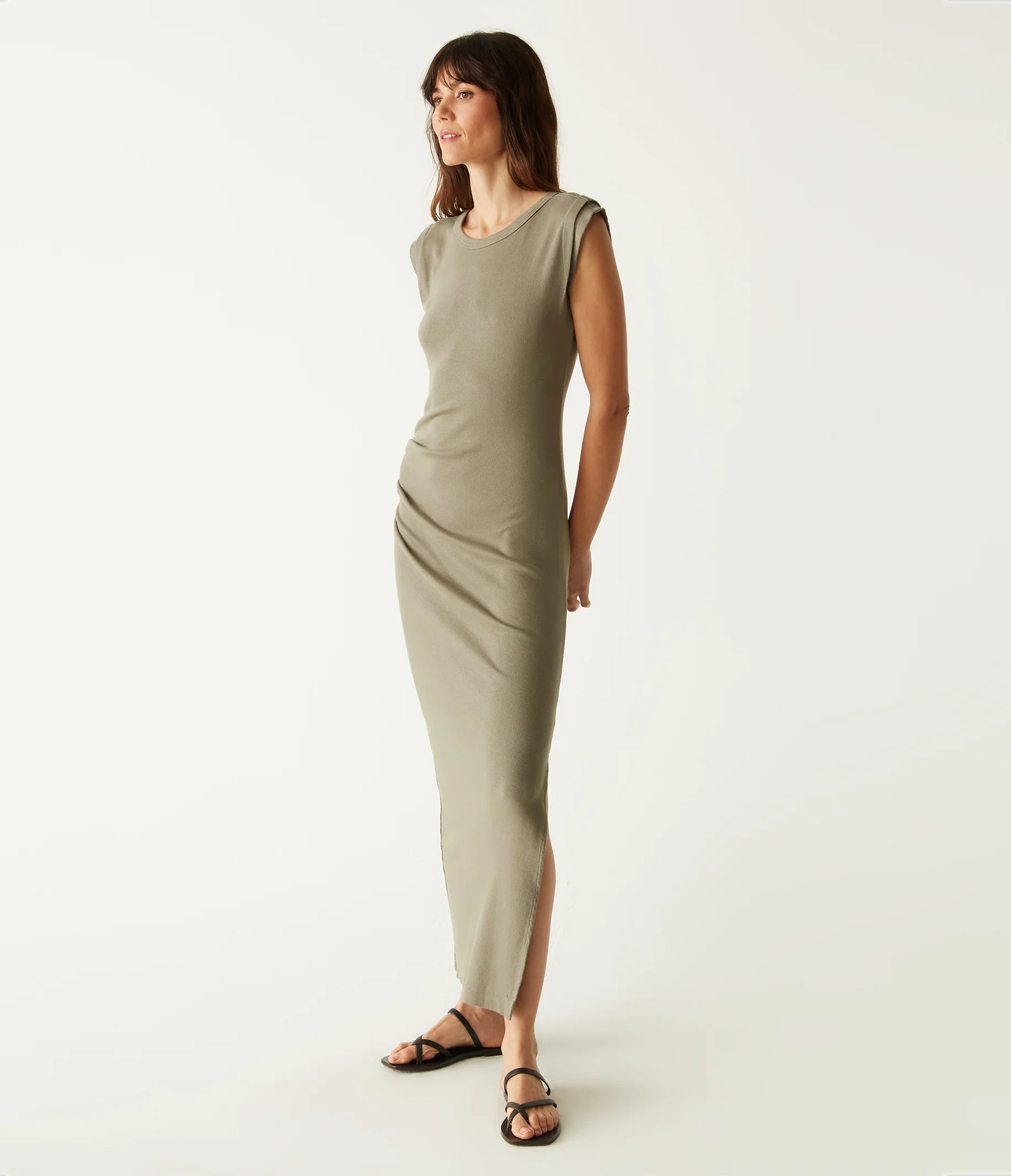 Calliope Power Shoulder Maxi Dress - Image 45