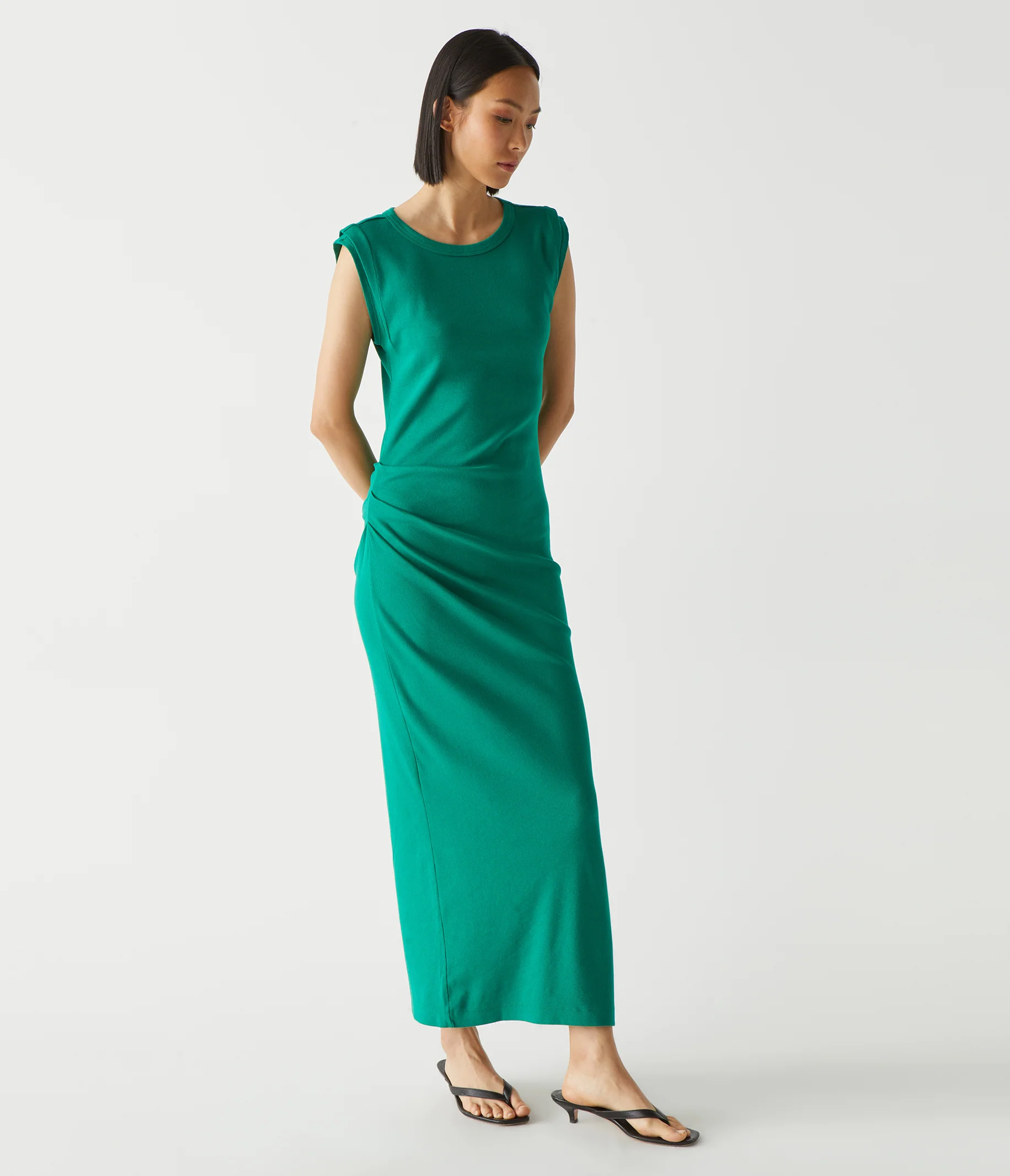 Calliope Power Shoulder Maxi Dress - Image 48